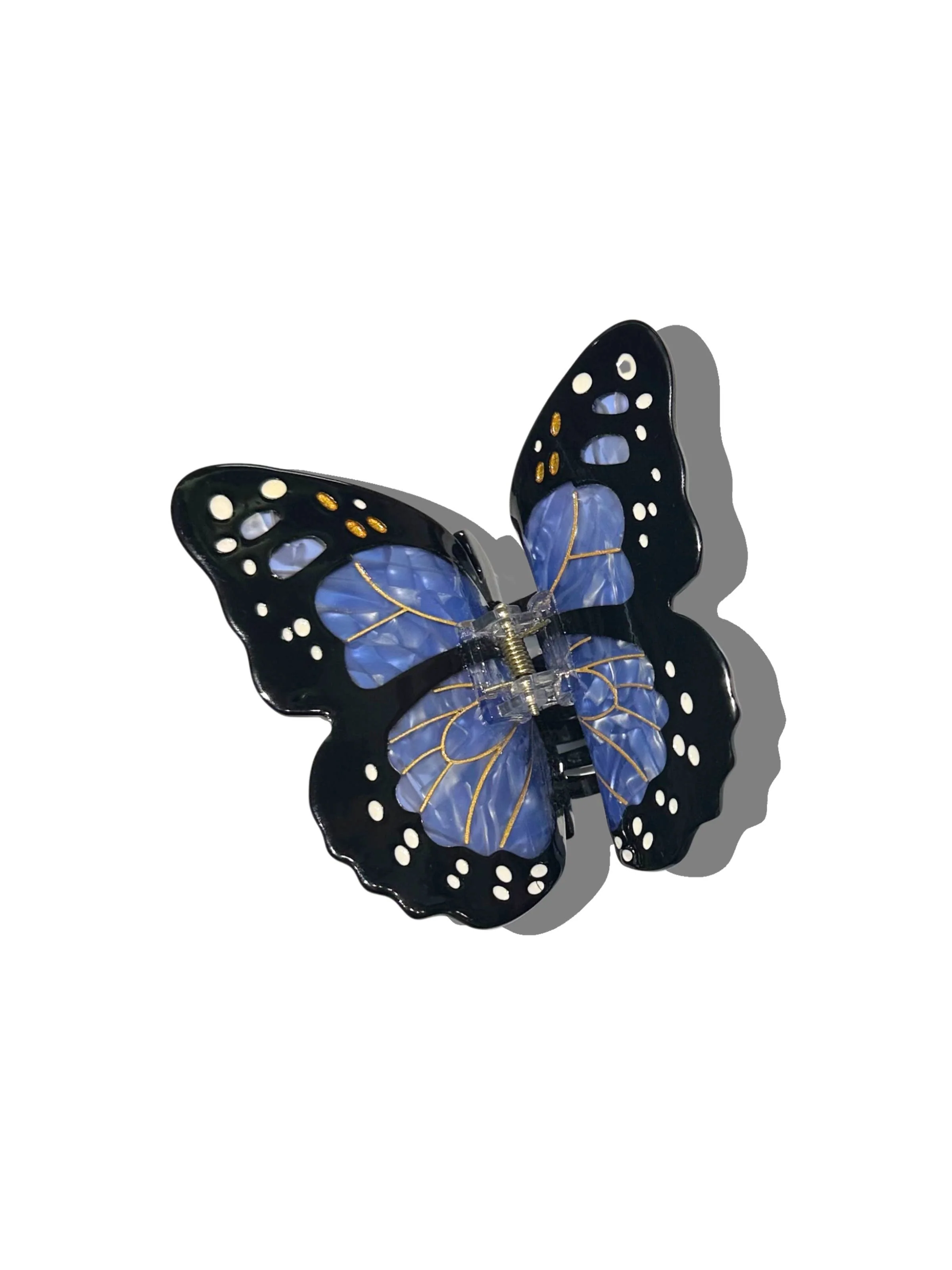 Hand-painted Monarch Butterfly Claw Hair Clip