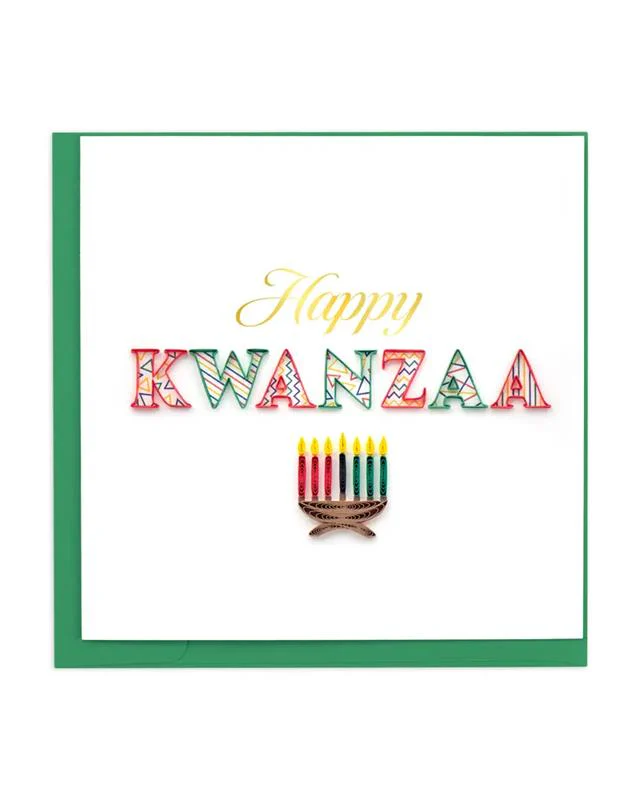 Happy Kwanzaa Quilling Card