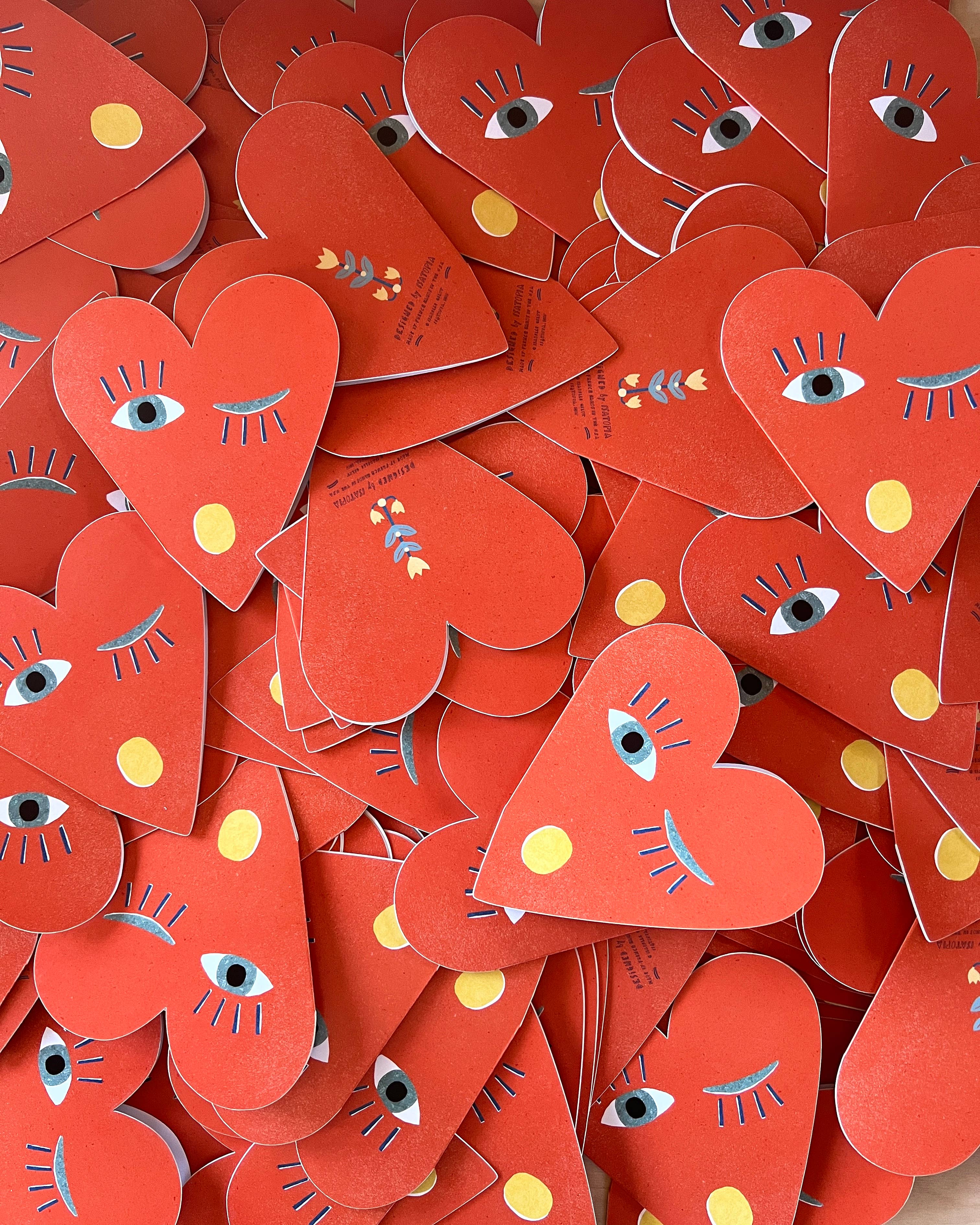 Heart Blink Mini Cards - box of 6 - Image 3
