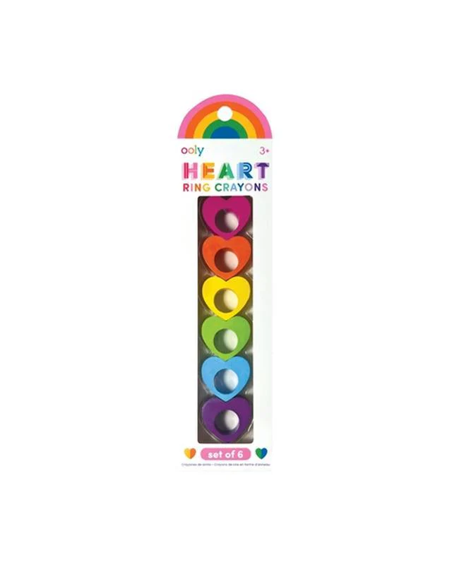 Heart Ring Crayons - Set of 6