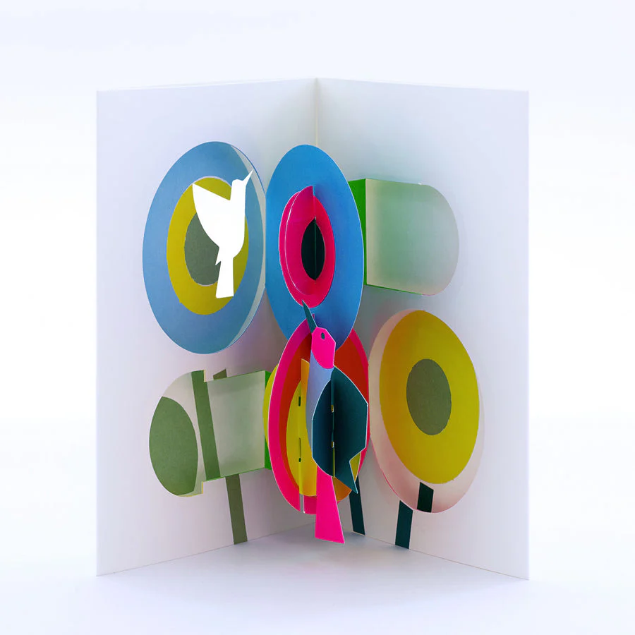 Flowers and Birds Pop Up Card - Image 2