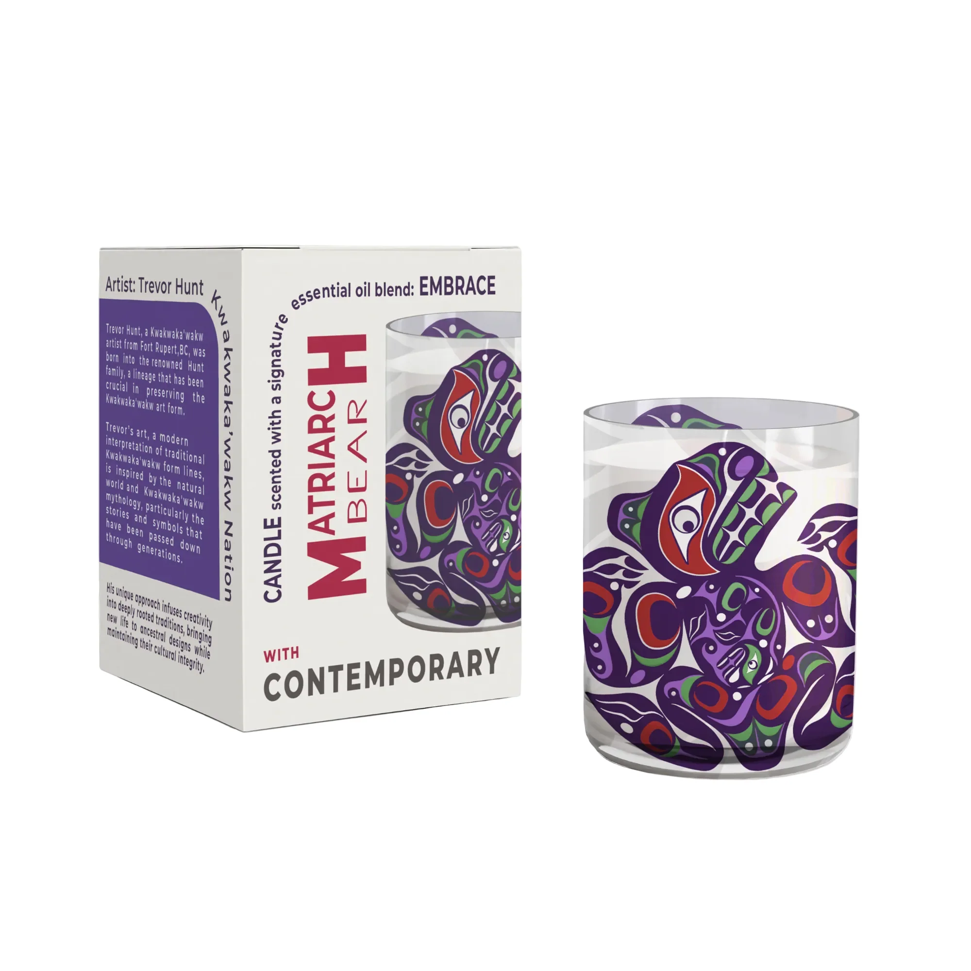 Indigenous Art Essential Oil Candle | Matriarch Bear