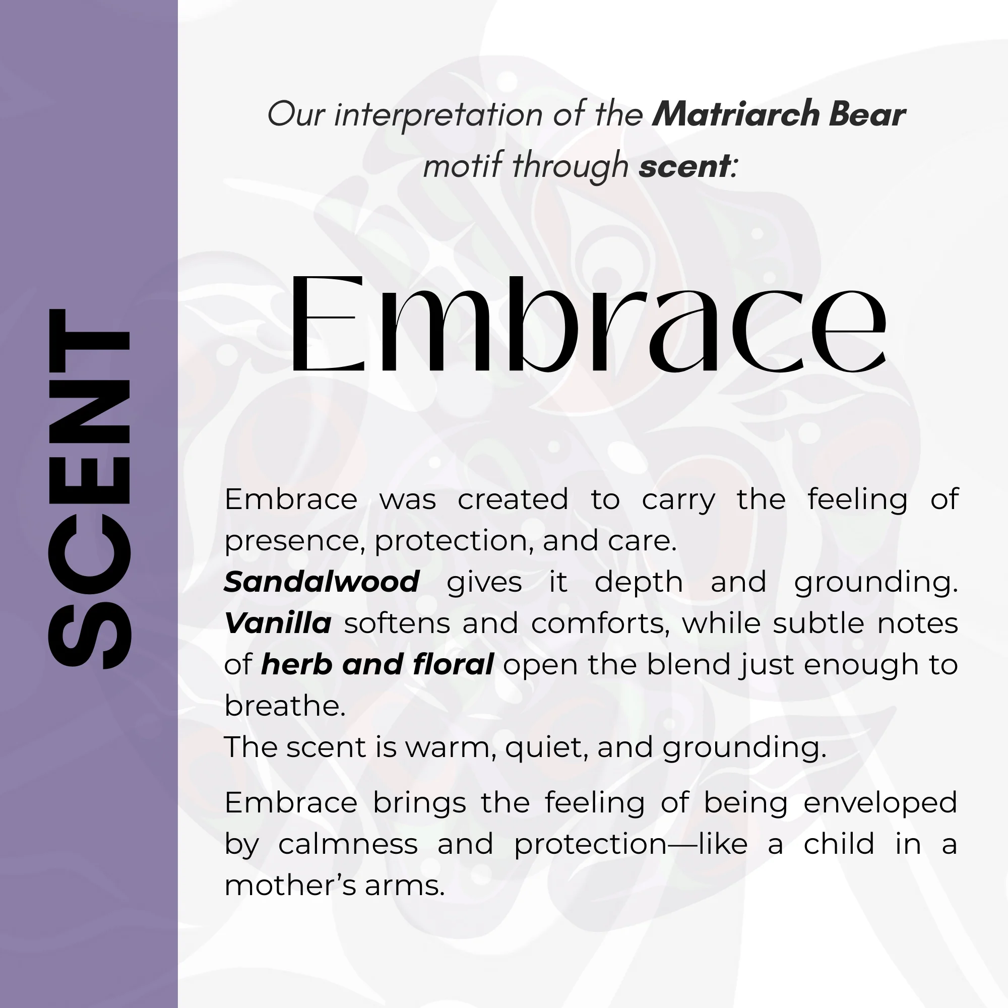 Indigenous Art Essential Oil Candle | Matriarch Bear - Image 4