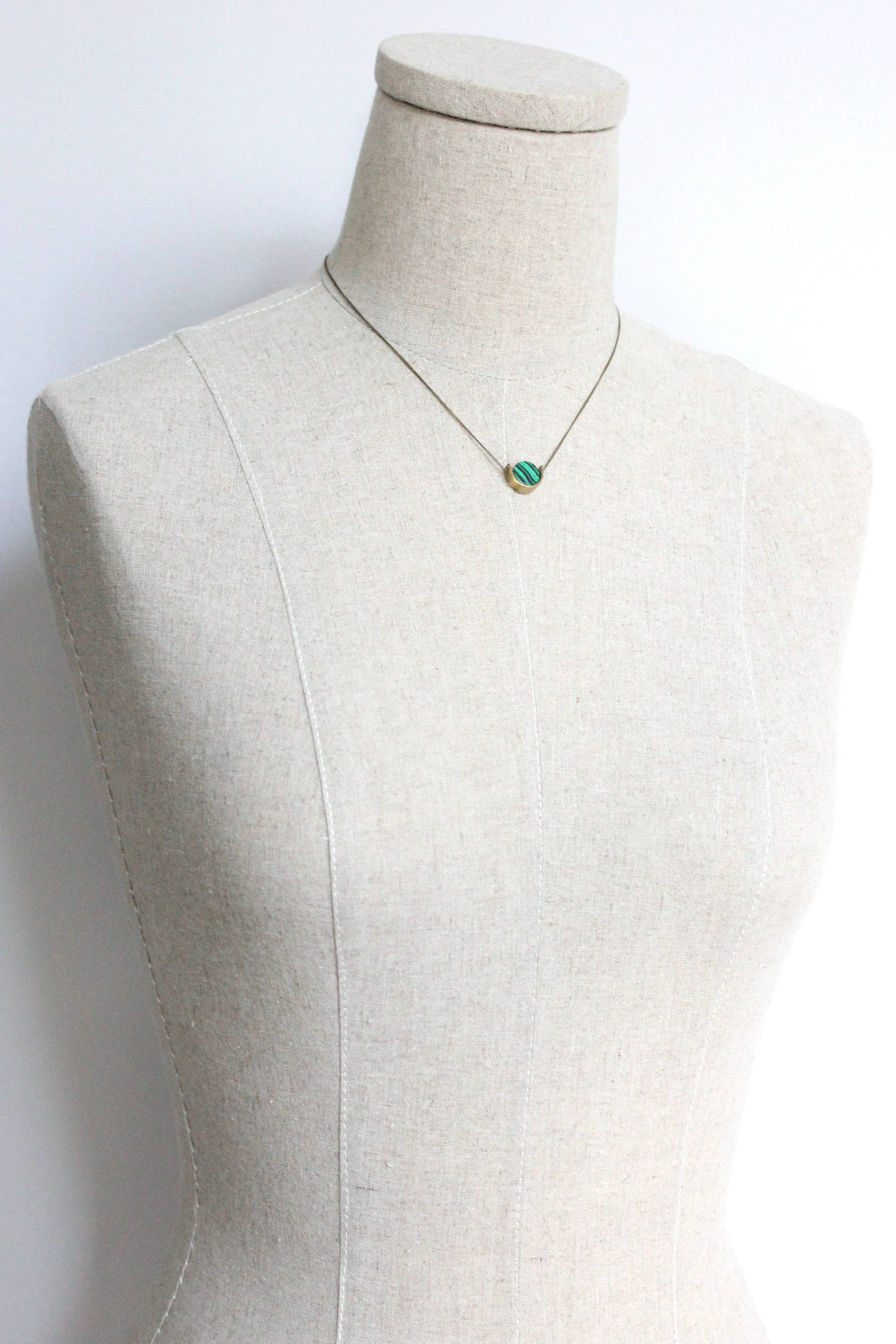 Malachite Mini Necklace - Image 3