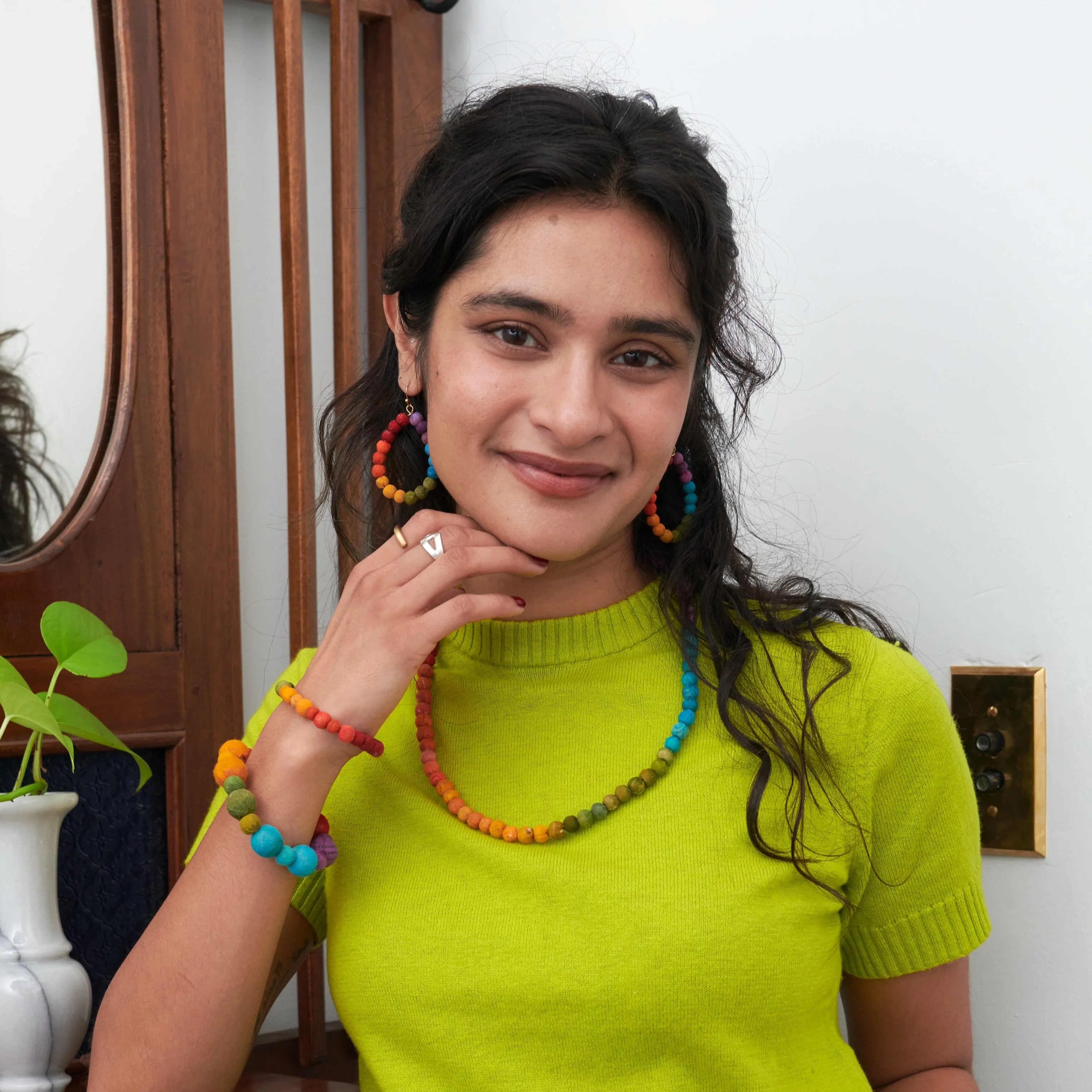 Kantha Prism Necklace - Image 2
