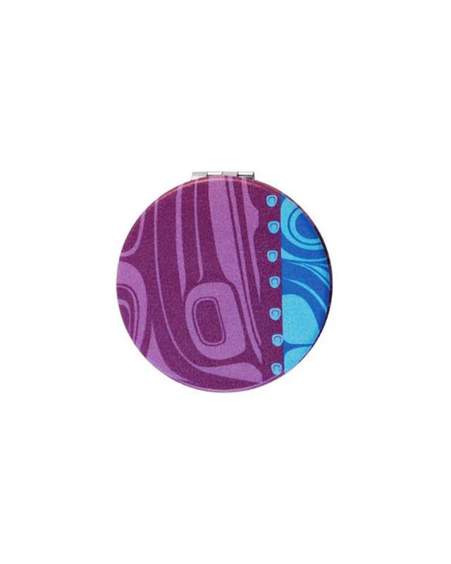 Kelly Robinson Raven Purple Compact Mirror