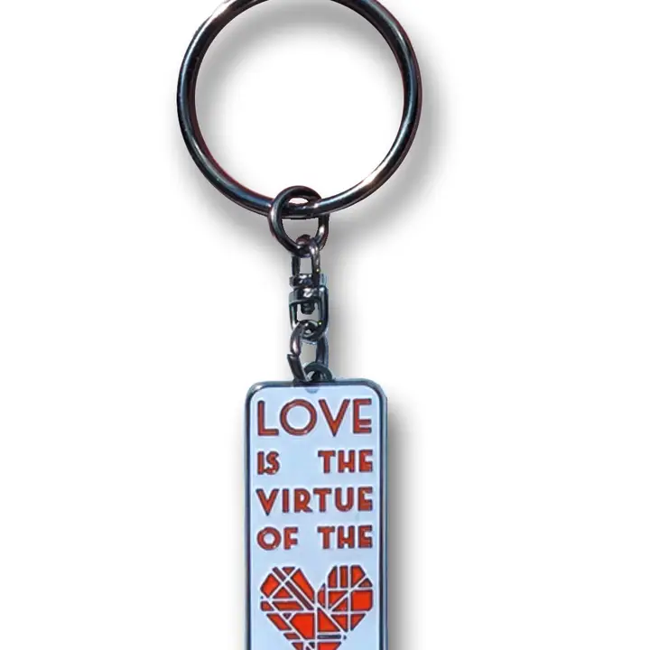 Frank Lloyd Wright - Love Is the Virtue of the Heart Keychain - Image 2