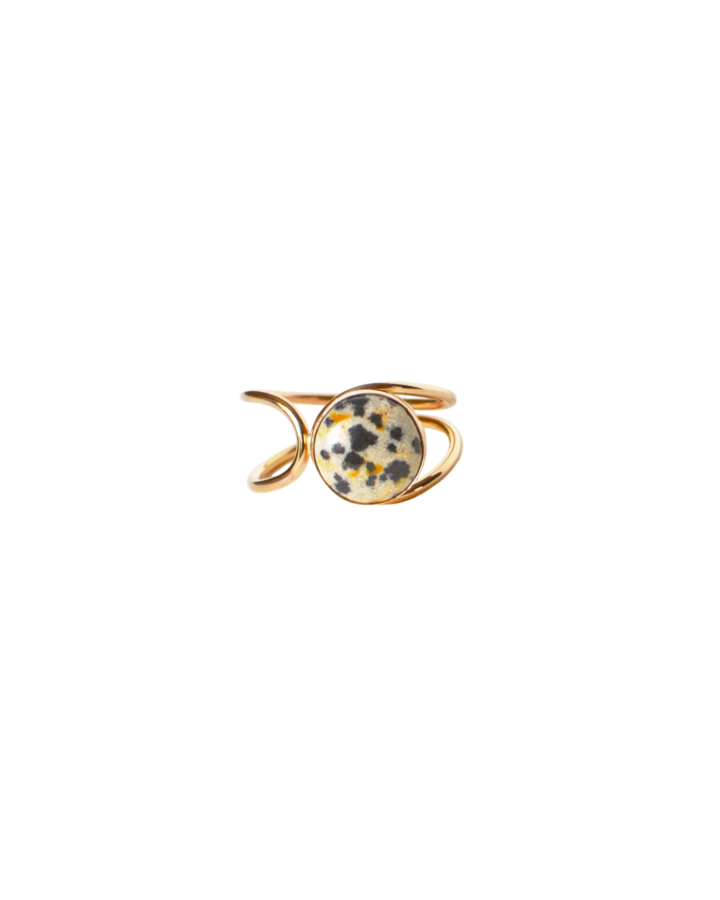 Lasso Ring, Dalmatian Jasper