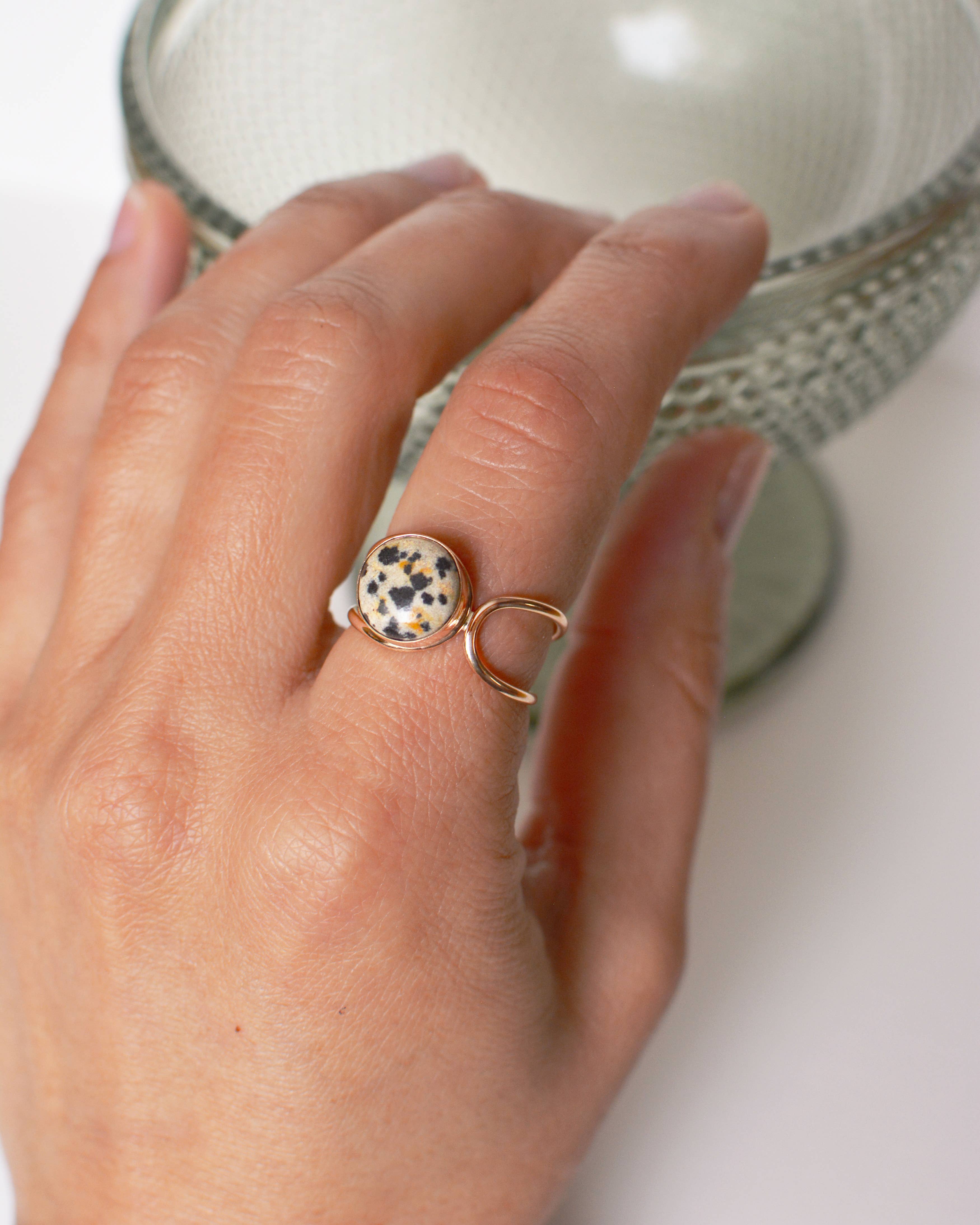 Lasso Ring, Dalmatian Jasper - Image 2