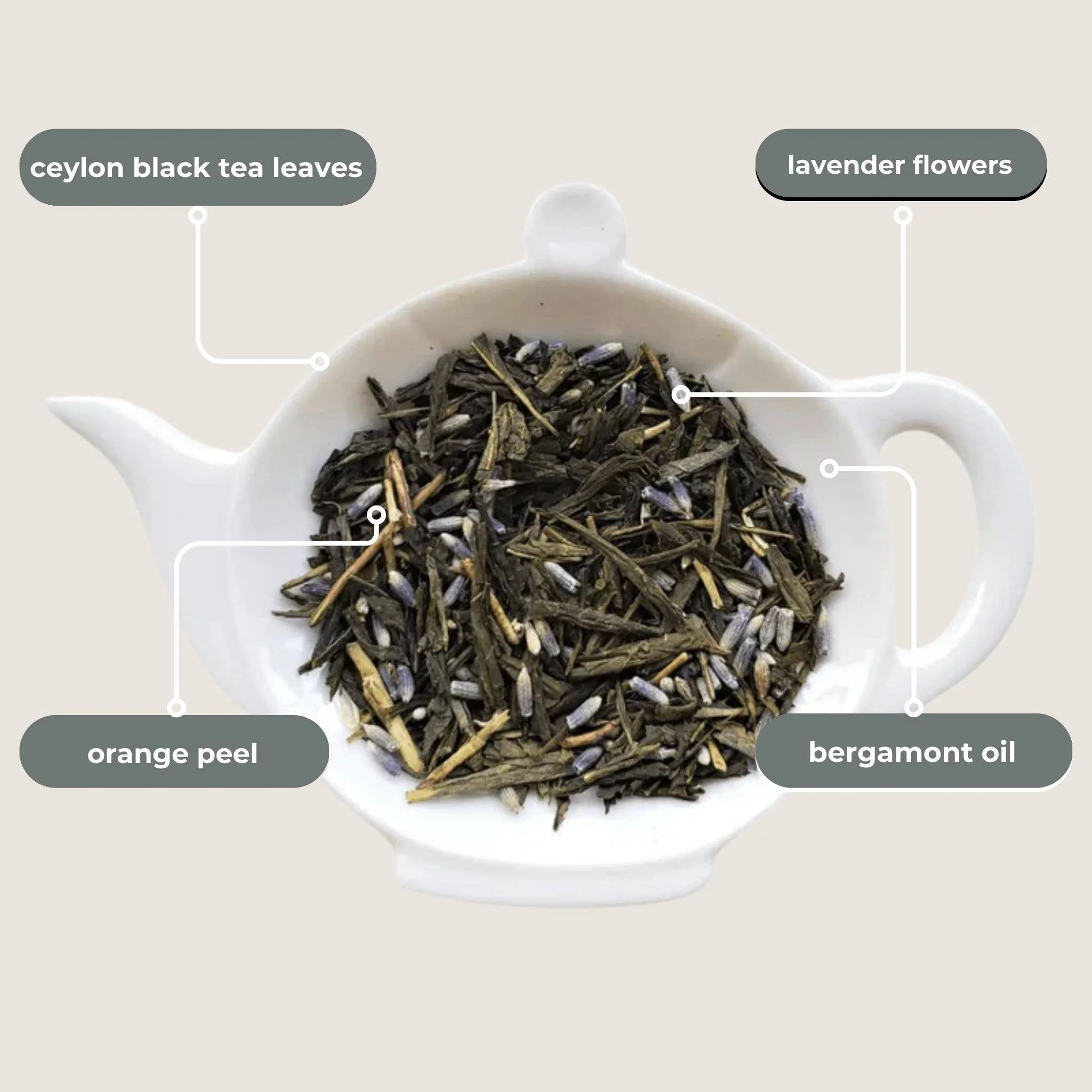 Lavender Earl Grey Black Tea Mini Tea Tube Gift (5 tea bags) - Image 3