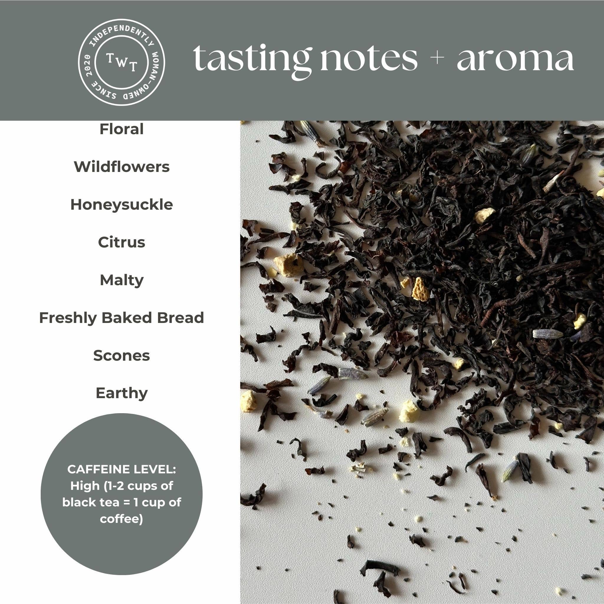 Lavender Earl Grey Black Tea Mini Tea Tube Gift (5 tea bags) - Image 4