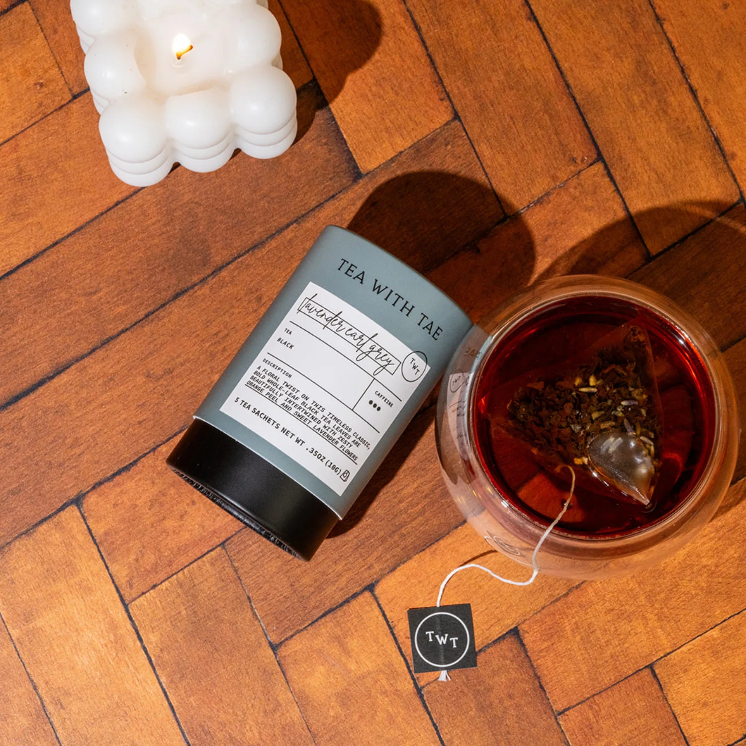 Lavender Earl Grey Black Tea Mini Tea Tube Gift (5 tea bags) - Image 8