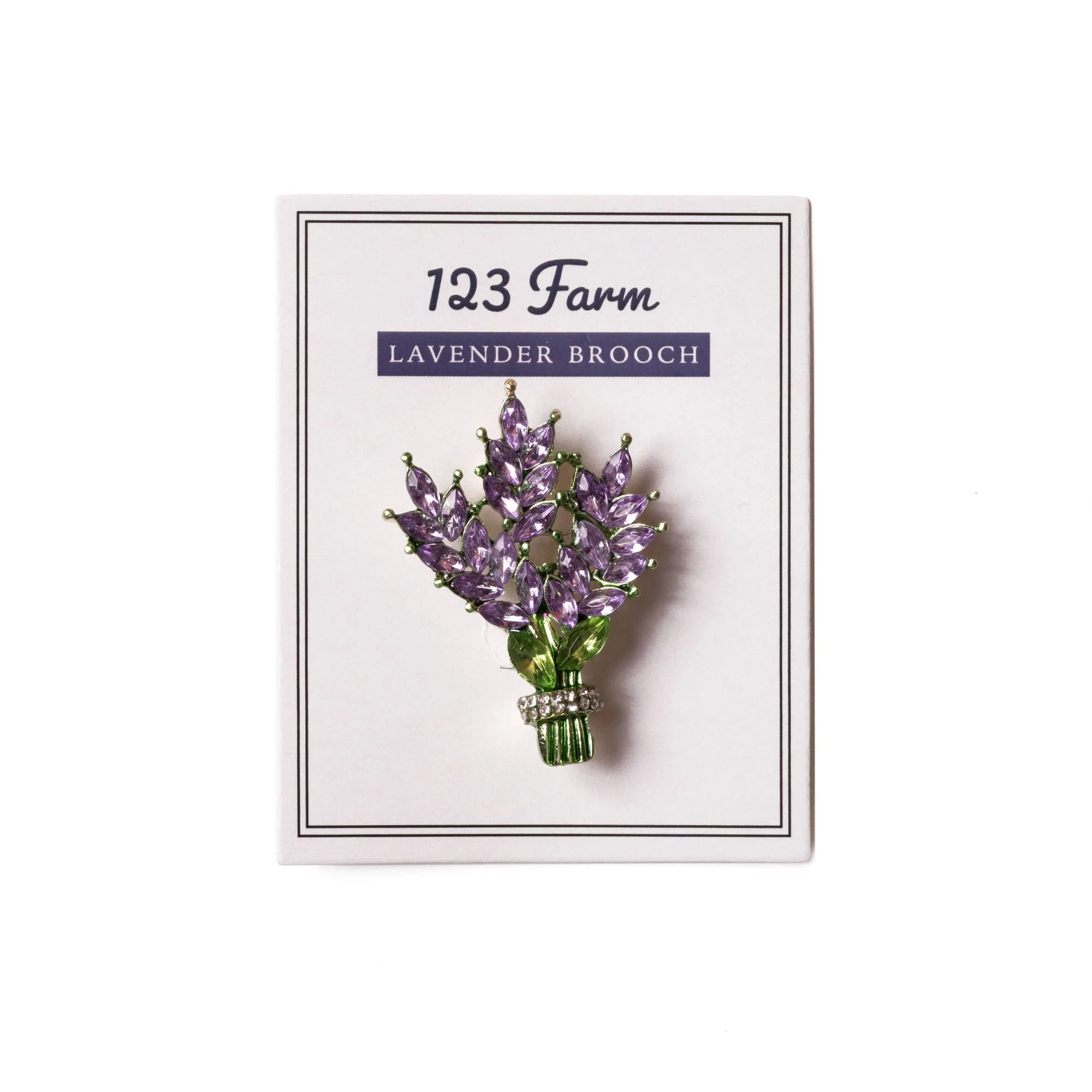 Lavender Flower Bouquet Brooch