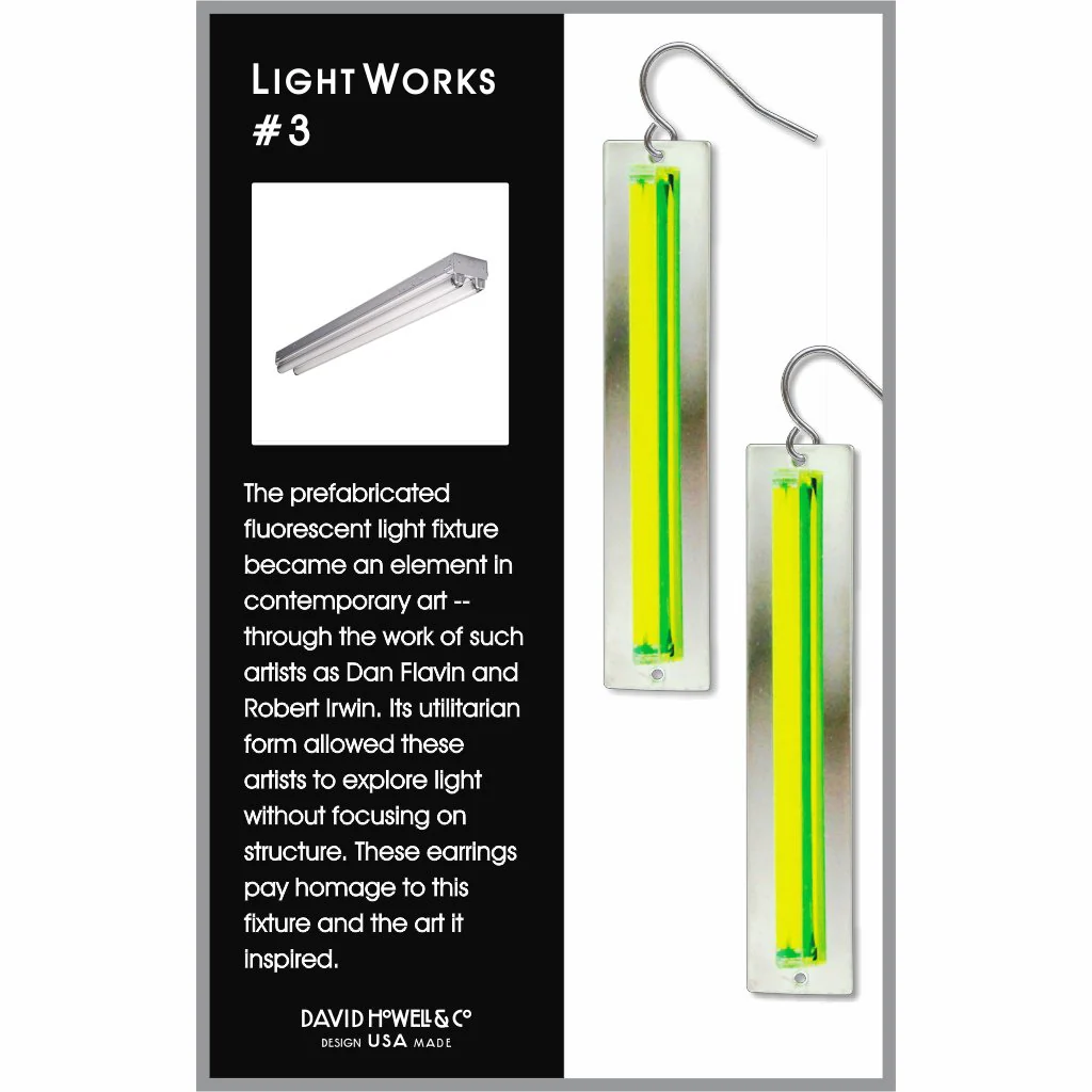 Light Works #3 Earrings(green) - Image 2