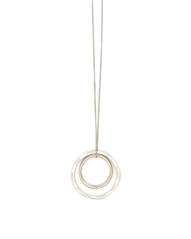 Linked Rings Pendant Necklace - Image 2
