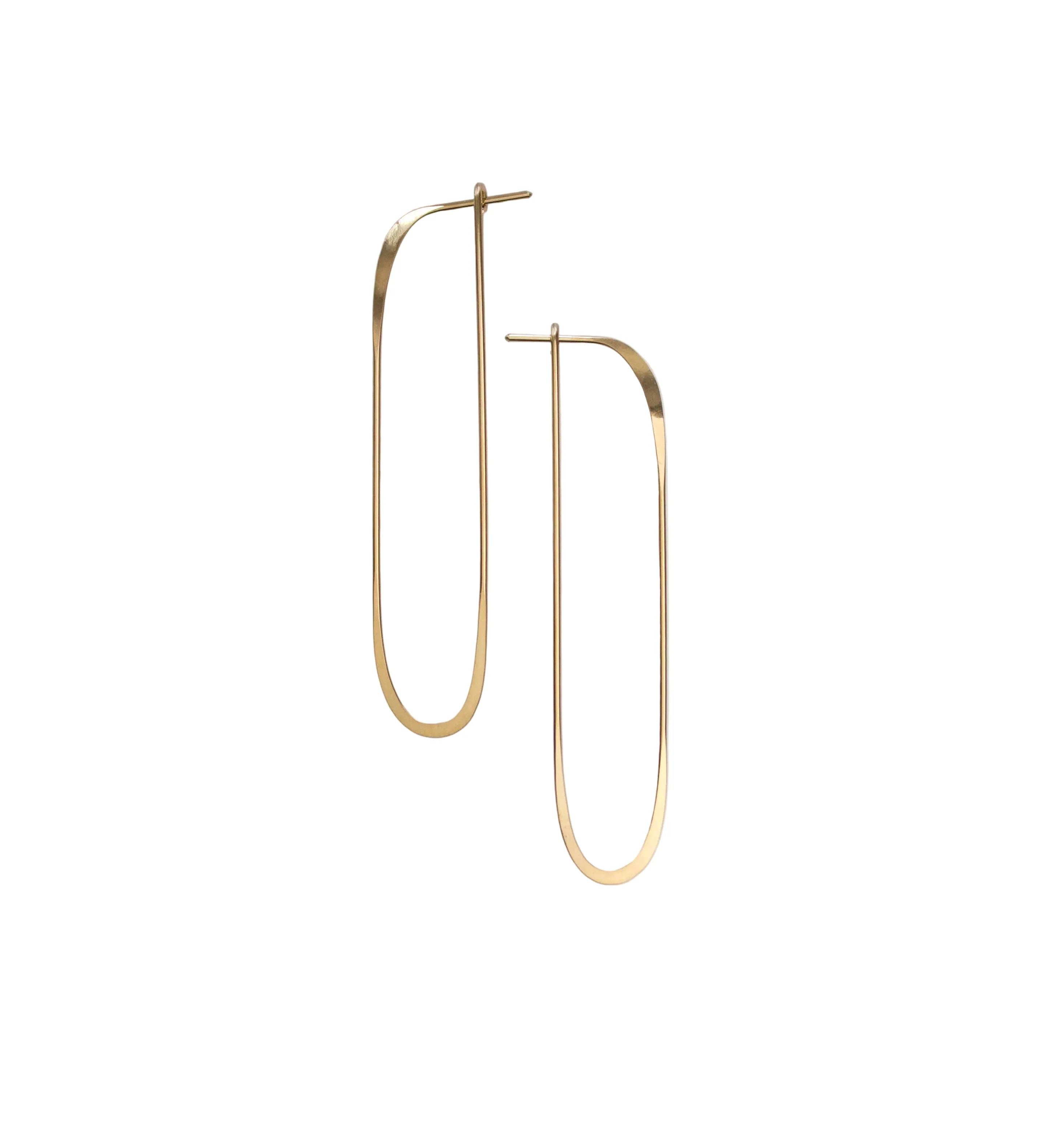 Long Oval Earrings