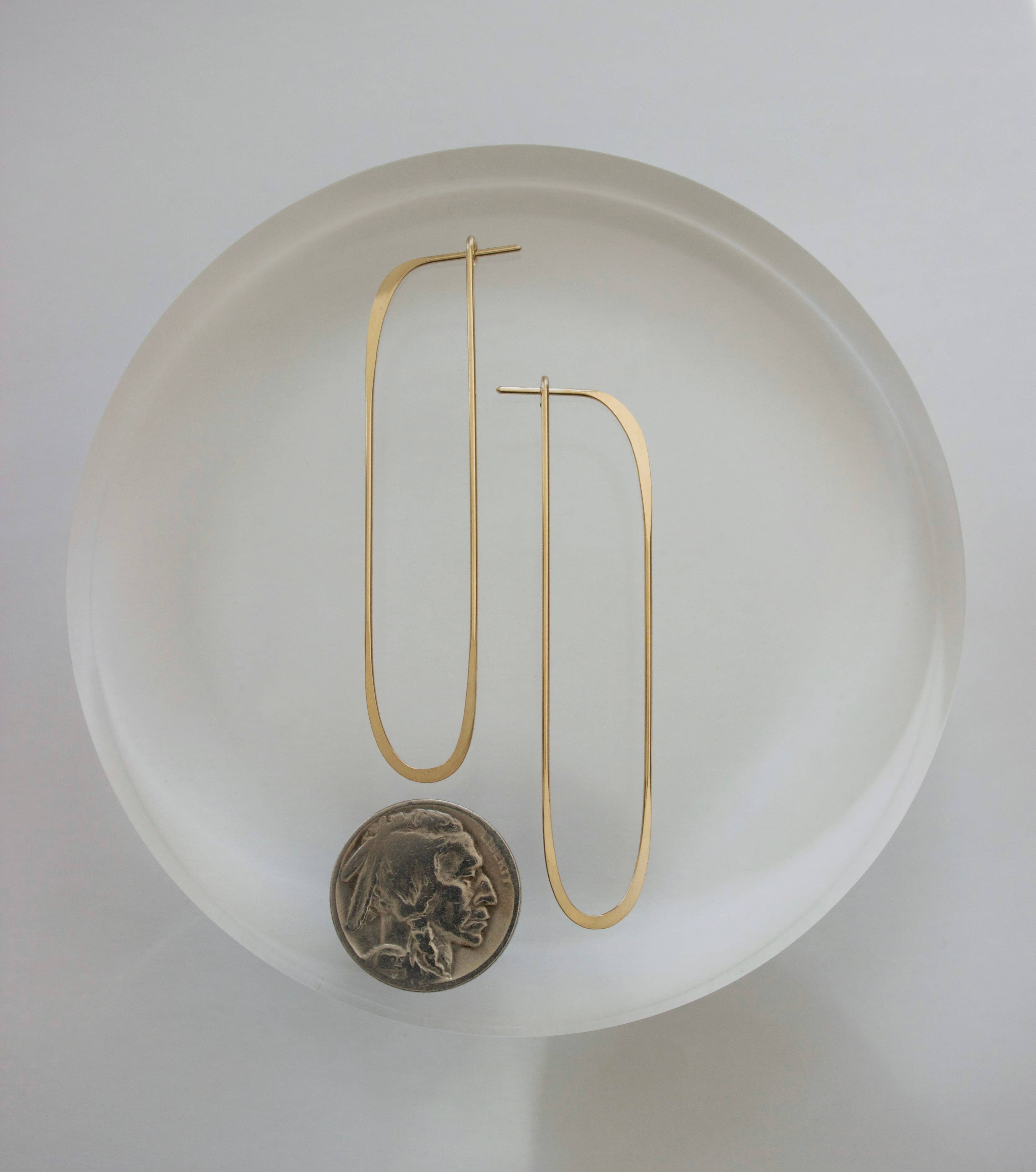 Long Oval Earrings - Image 2