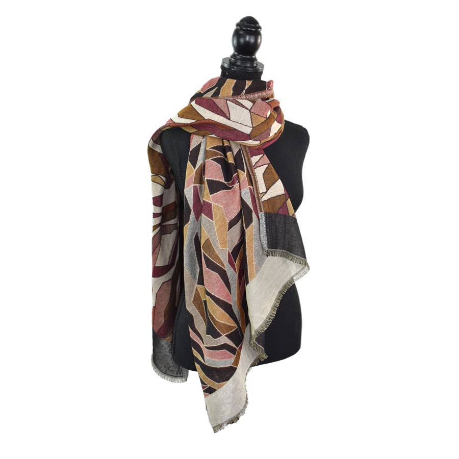 Lydia Woven Jacquard Scarf - Image 5