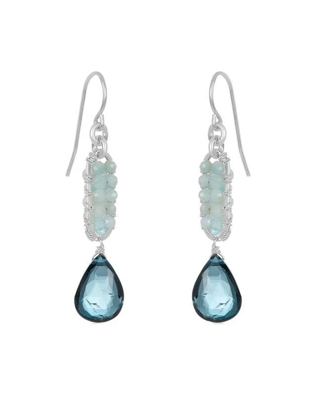 Polina Aqua Drop Earrings