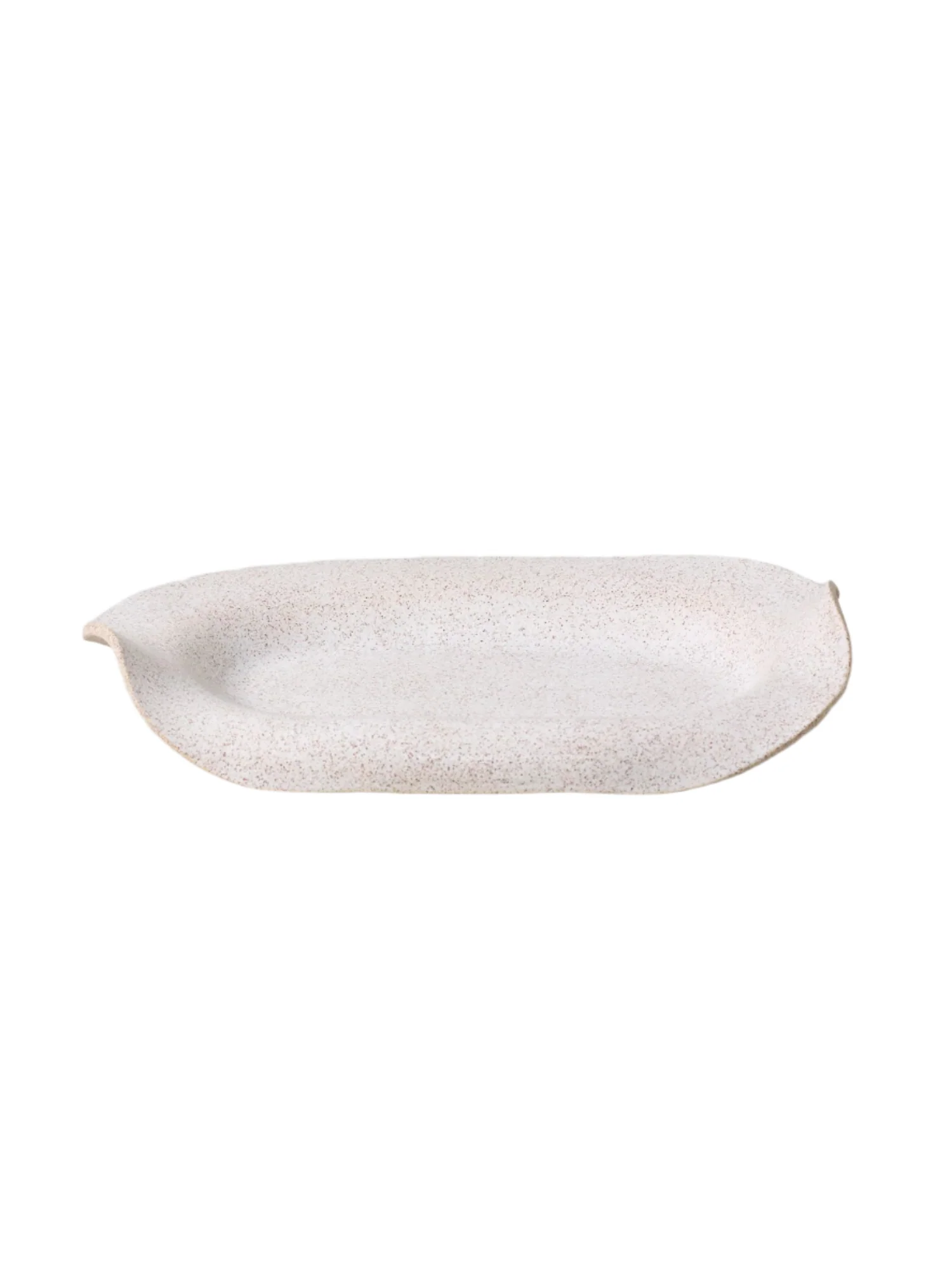Manta Oval Platter, Pebble