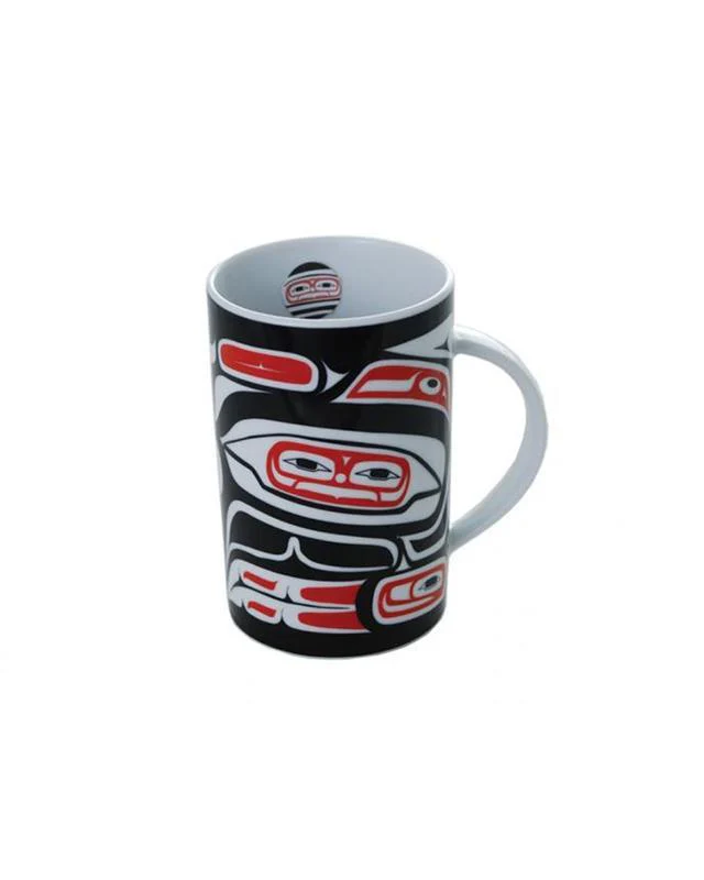 Mark Garfield Raven Porcelain Red/Black/White Mug