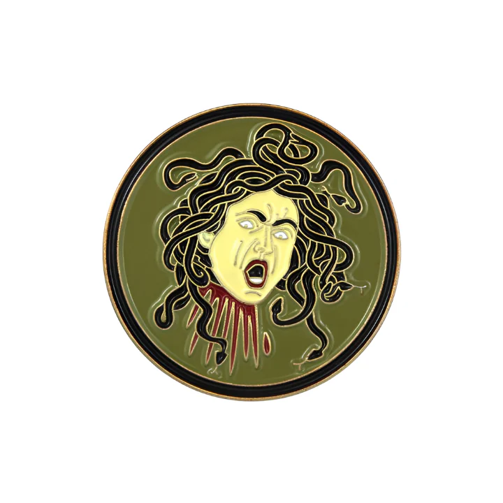 Medusa (Caravaggio) Enamel Pin