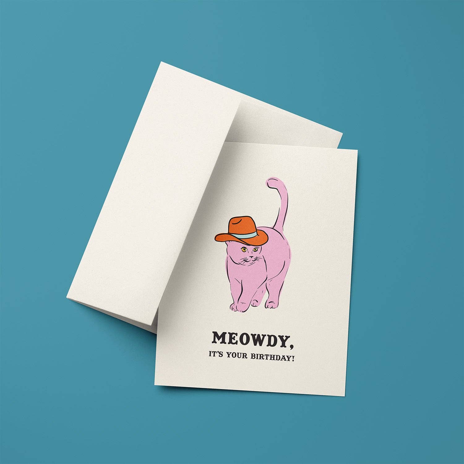 Meowdy Birthday Greeting Card - Image 3