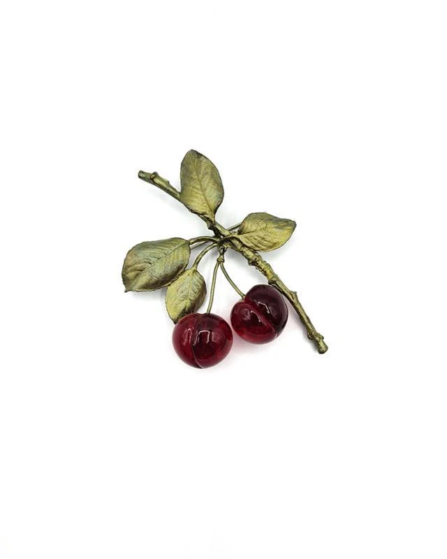 Morello Cherry Brooch
