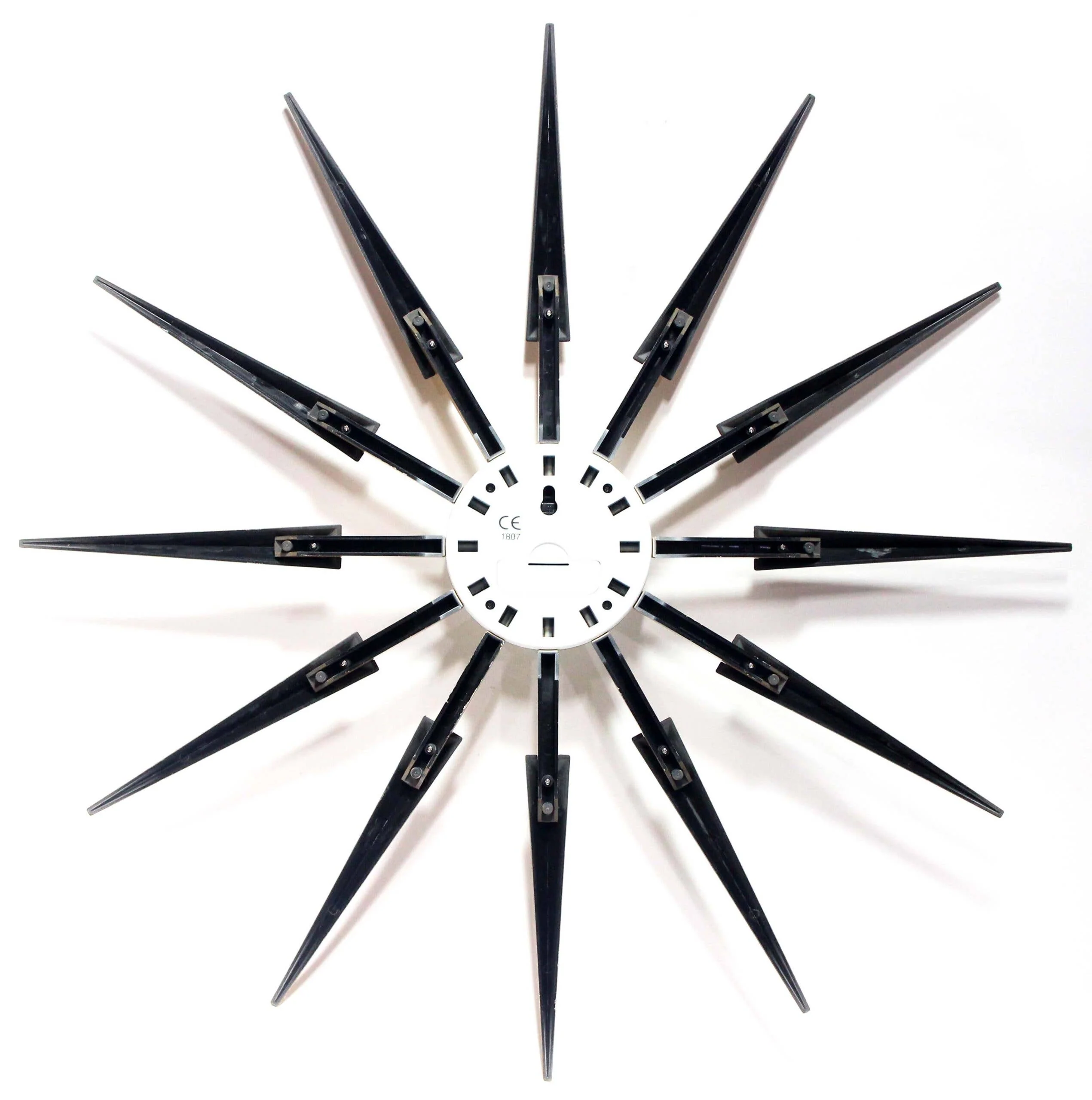 Midcentury/Modern Starburst Multi-Color Wall Clock 24.5 Inch - Image 2