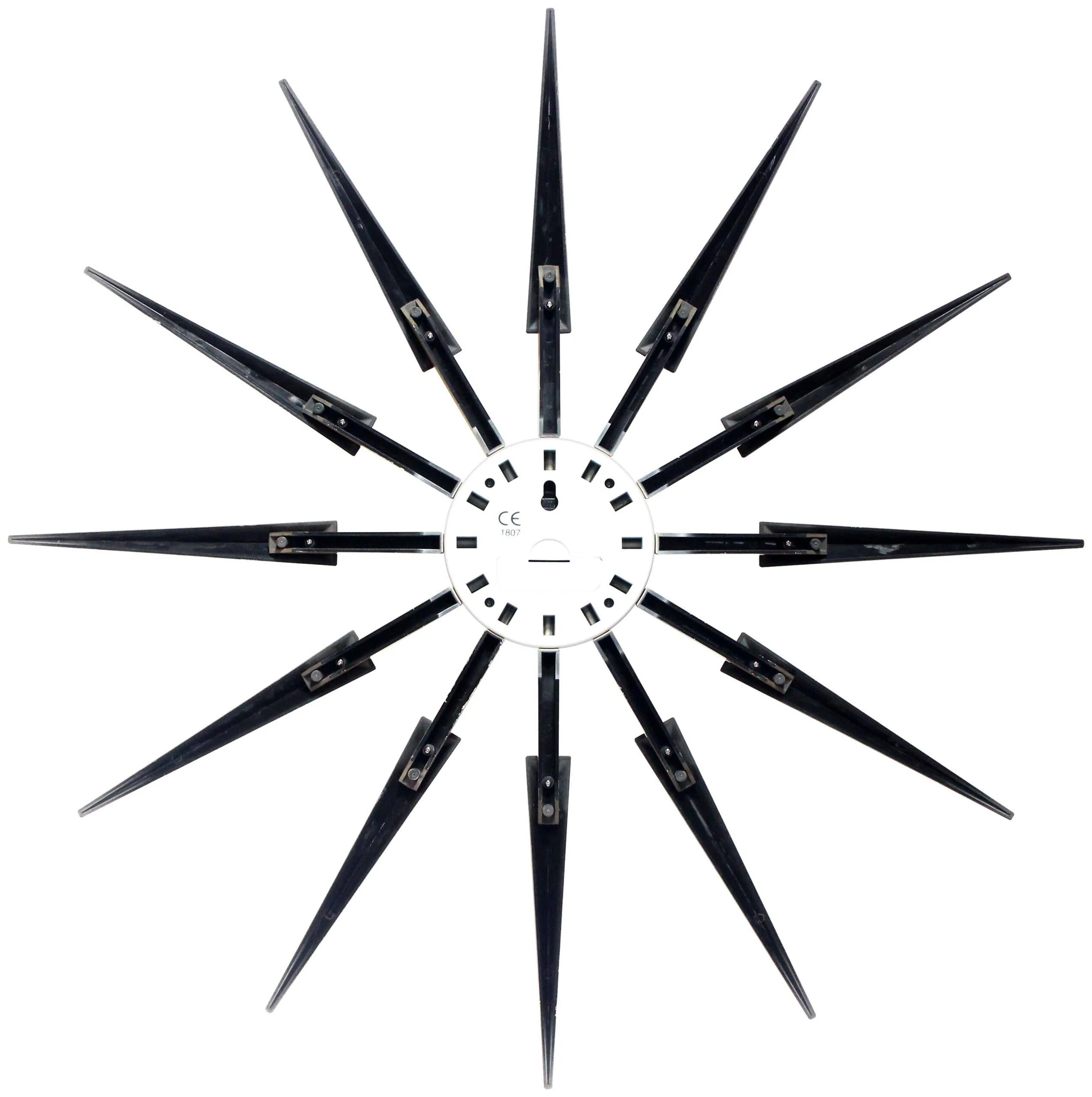 Midcentury/Modern Starburst Tan Wall Clock 24.5 Inch - Image 2