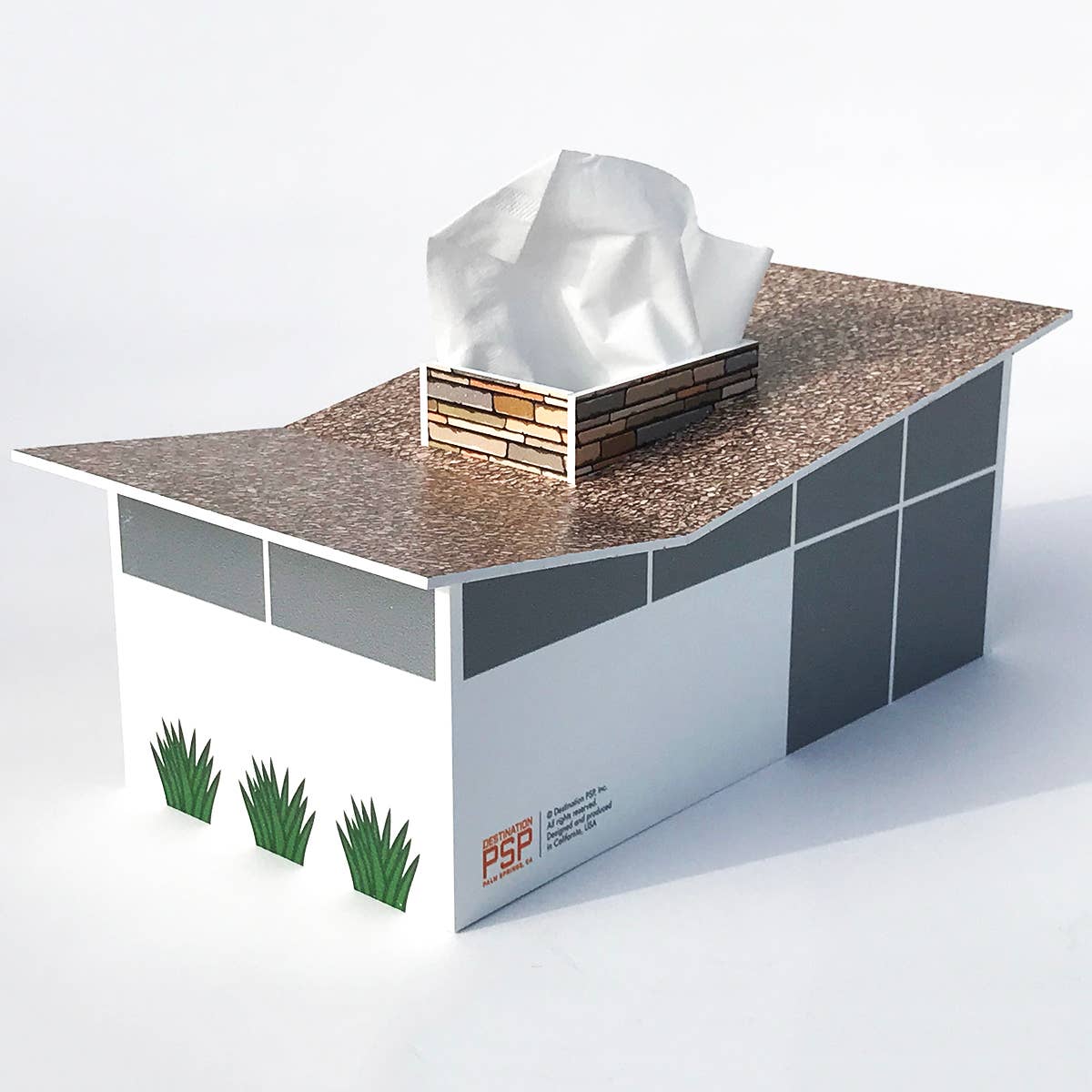 Midcentury Tissue Box Cover - Butterfly House - Image 4
