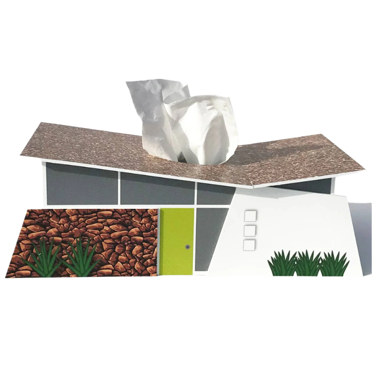 Midcentury Tissue Box Cover - Ranch Club Estates