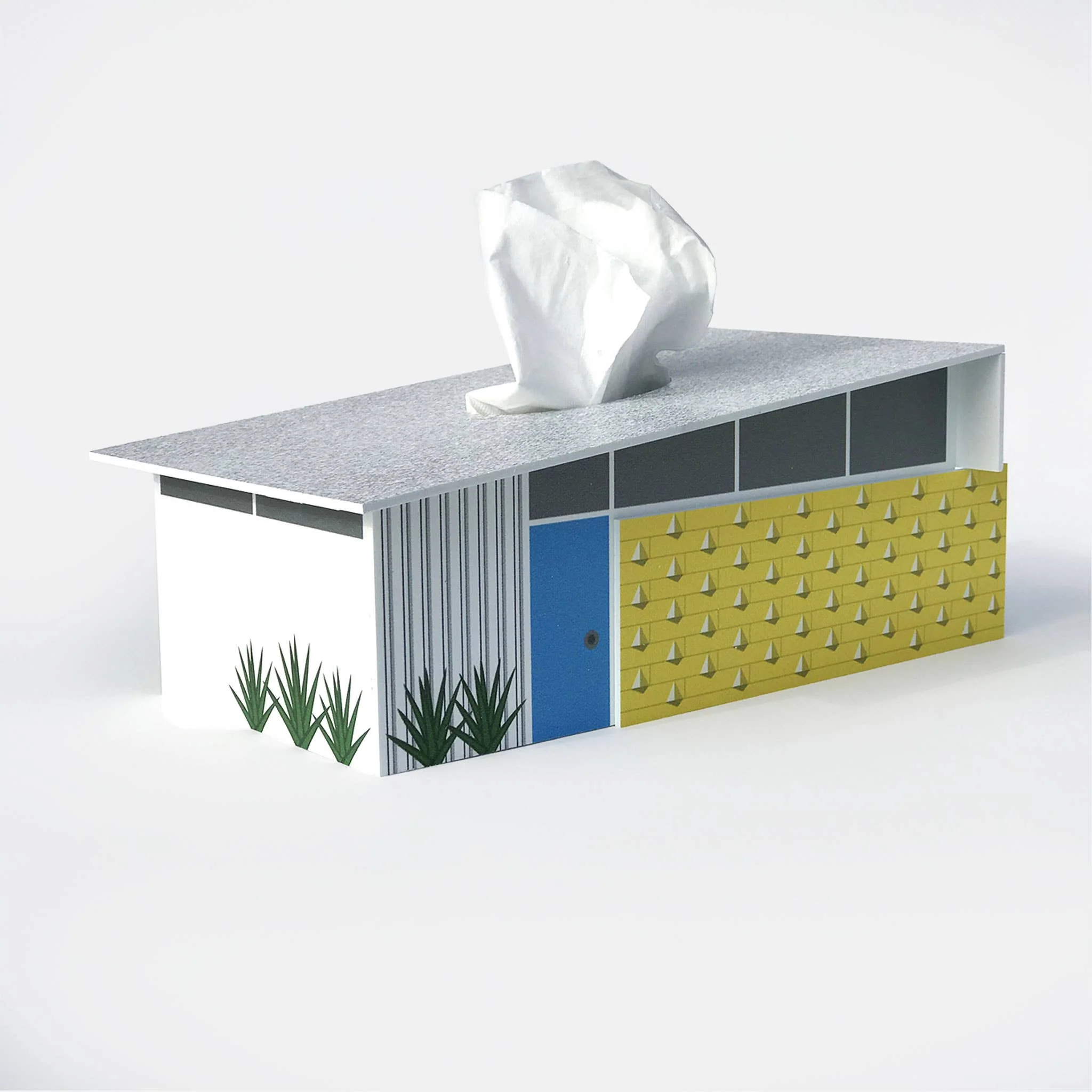 Midcentury Tissue Box Cover - Wedge House - Image 2