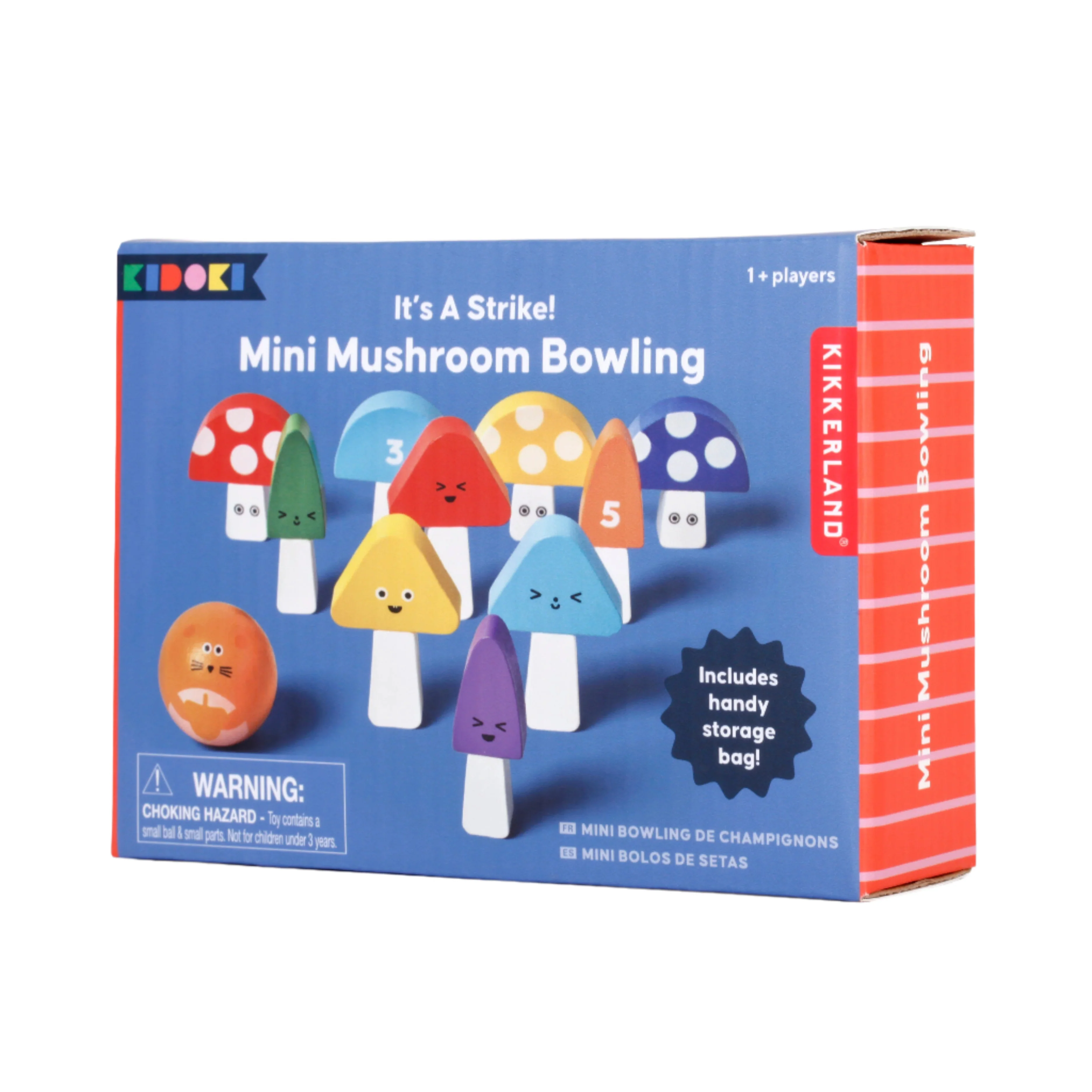 Mini mushroom bowling "it's a strike!"