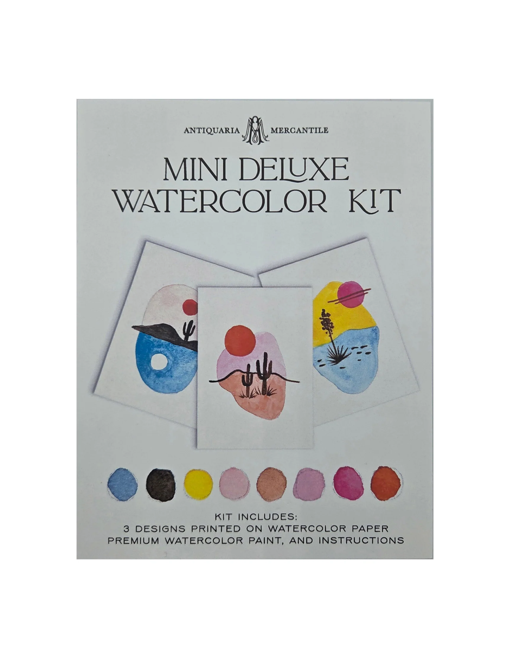 Mini Watercolor Painting Kit: Desert Landscapes