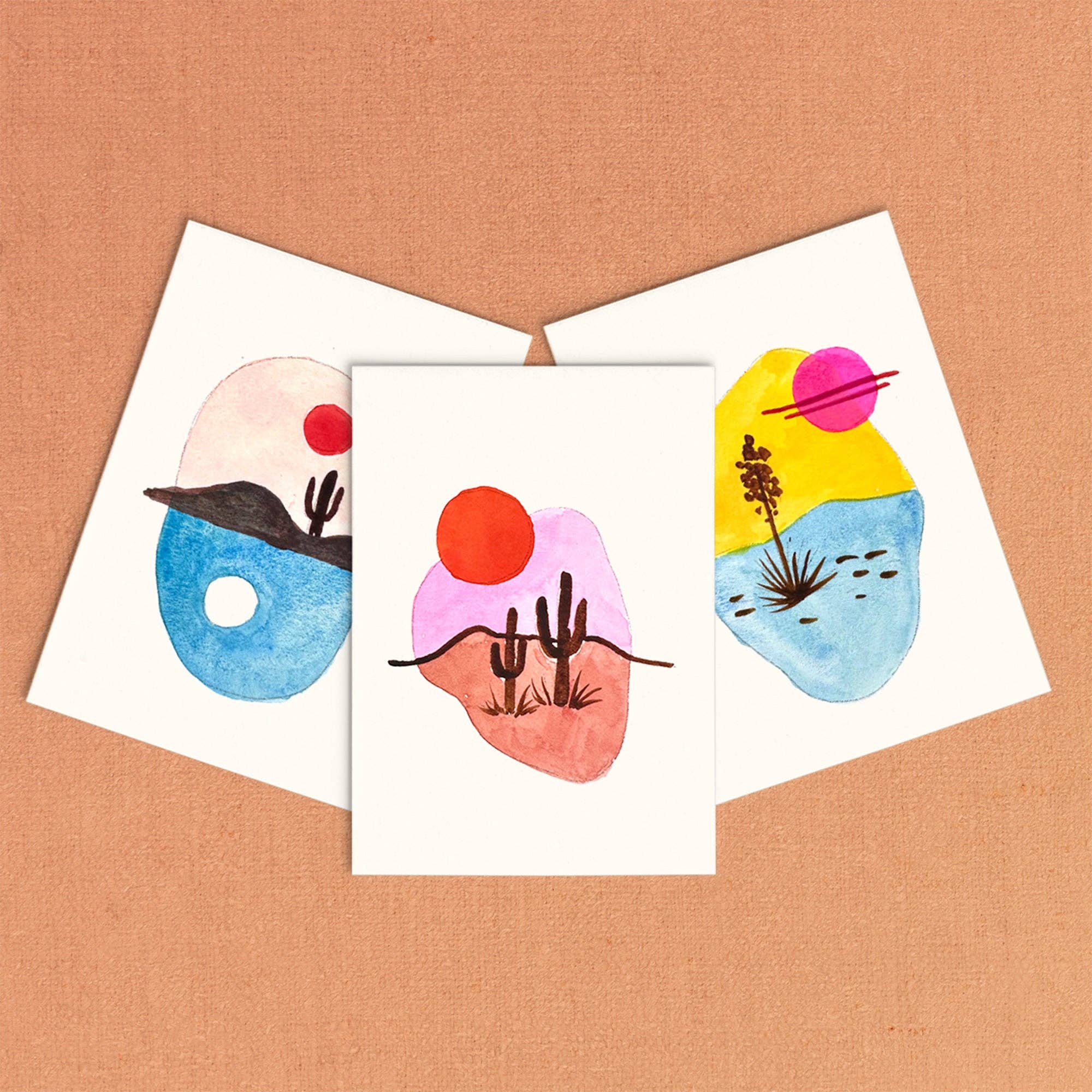 Mini Watercolor Painting Kit: Desert Landscapes - Image 3