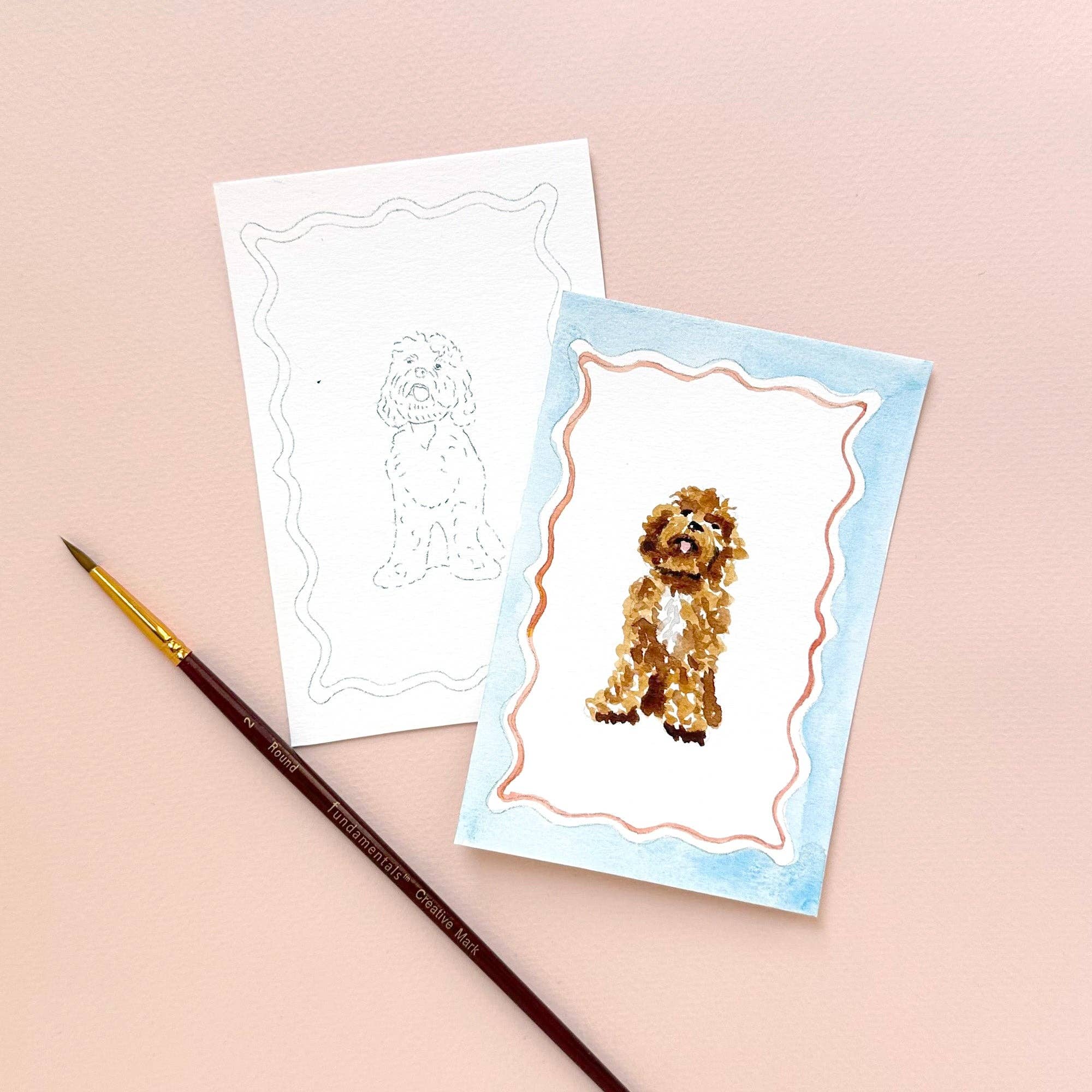 Mini Watercolor Painting Kit: Dogs - Image 5