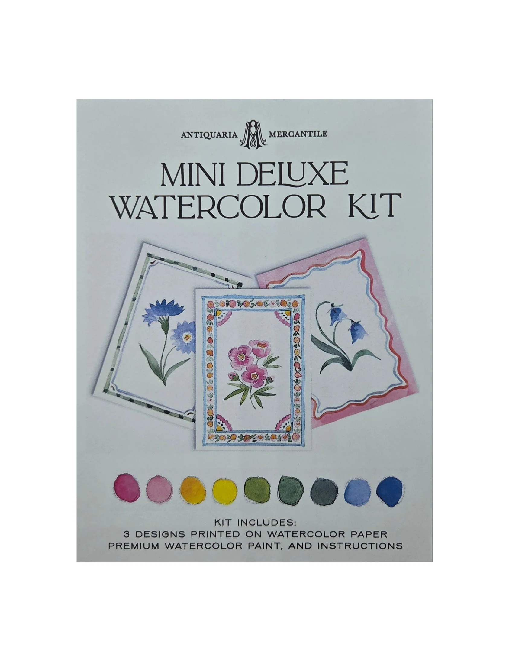 Mini Watercolor Painting Kit: Flowers