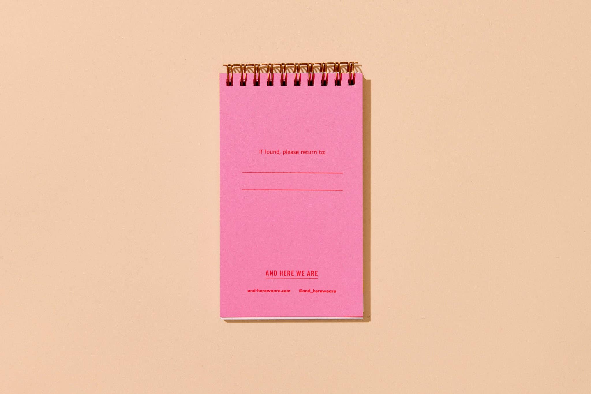 Modern Pasta Small Letterpress Spiral Notebook — Farfalle - Image 5