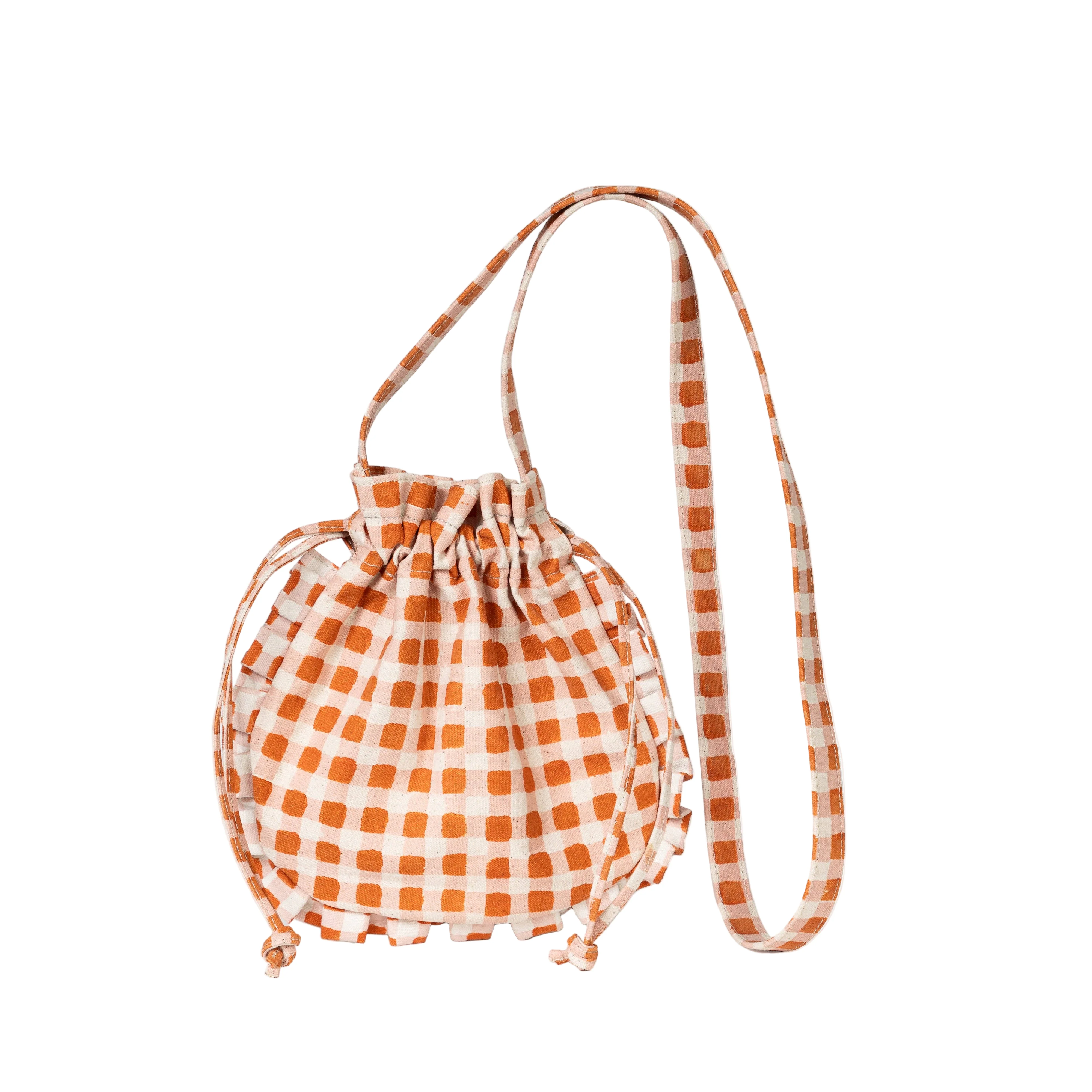 Momo Crossbody Bag - Harvest Gold Gingham