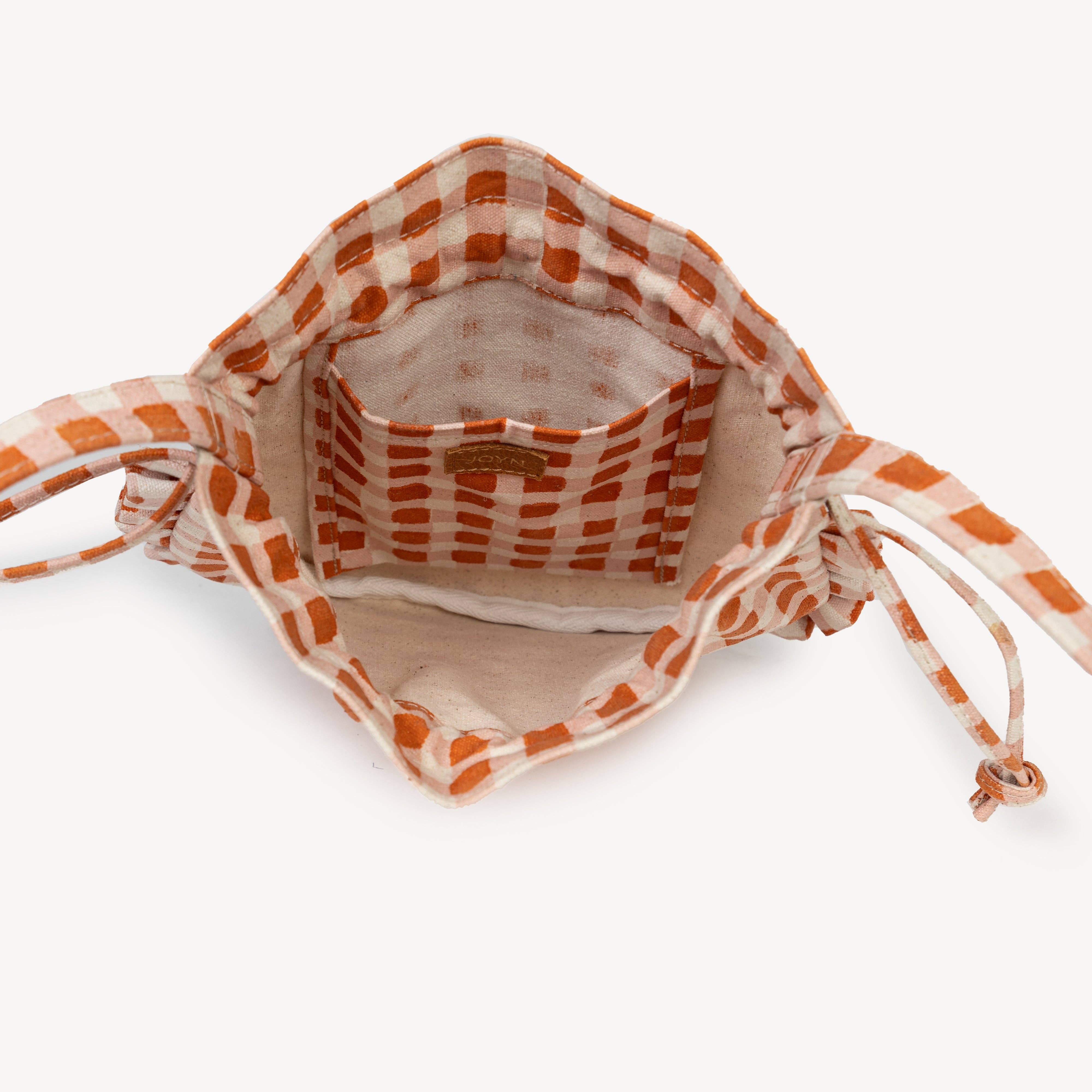 Momo Crossbody Bag - Harvest Gold Gingham - Image 2