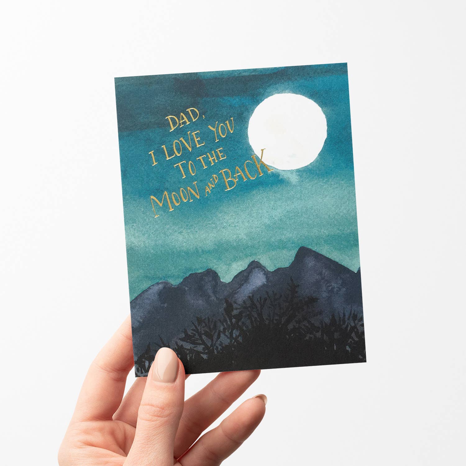 Moon Dad Greeting Card - Image 3