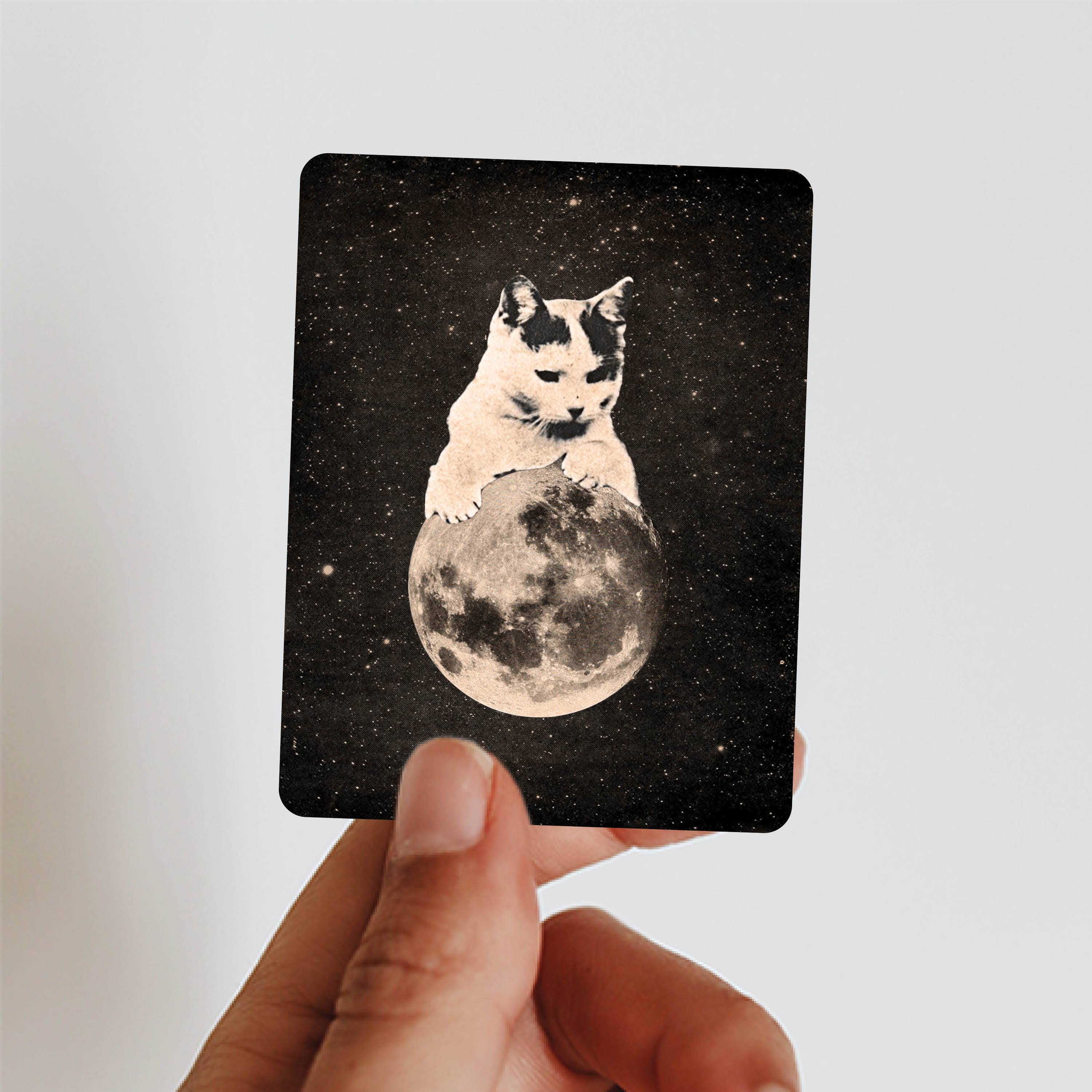 Mooncat #2 Sticker - Image 3