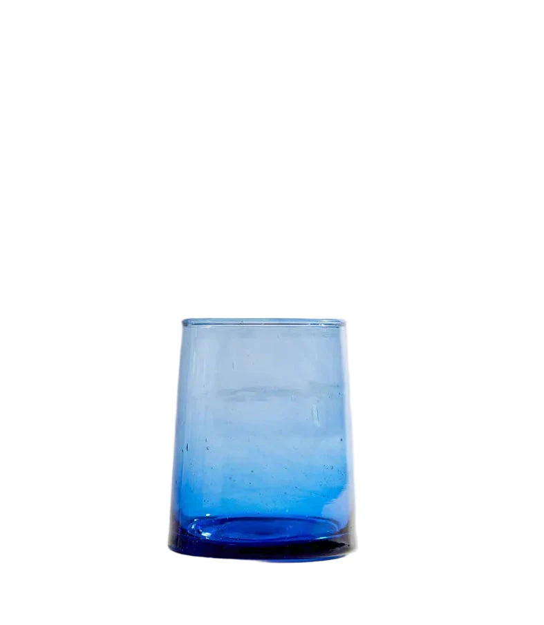 Moroccan Cone Glassware Small - Blue