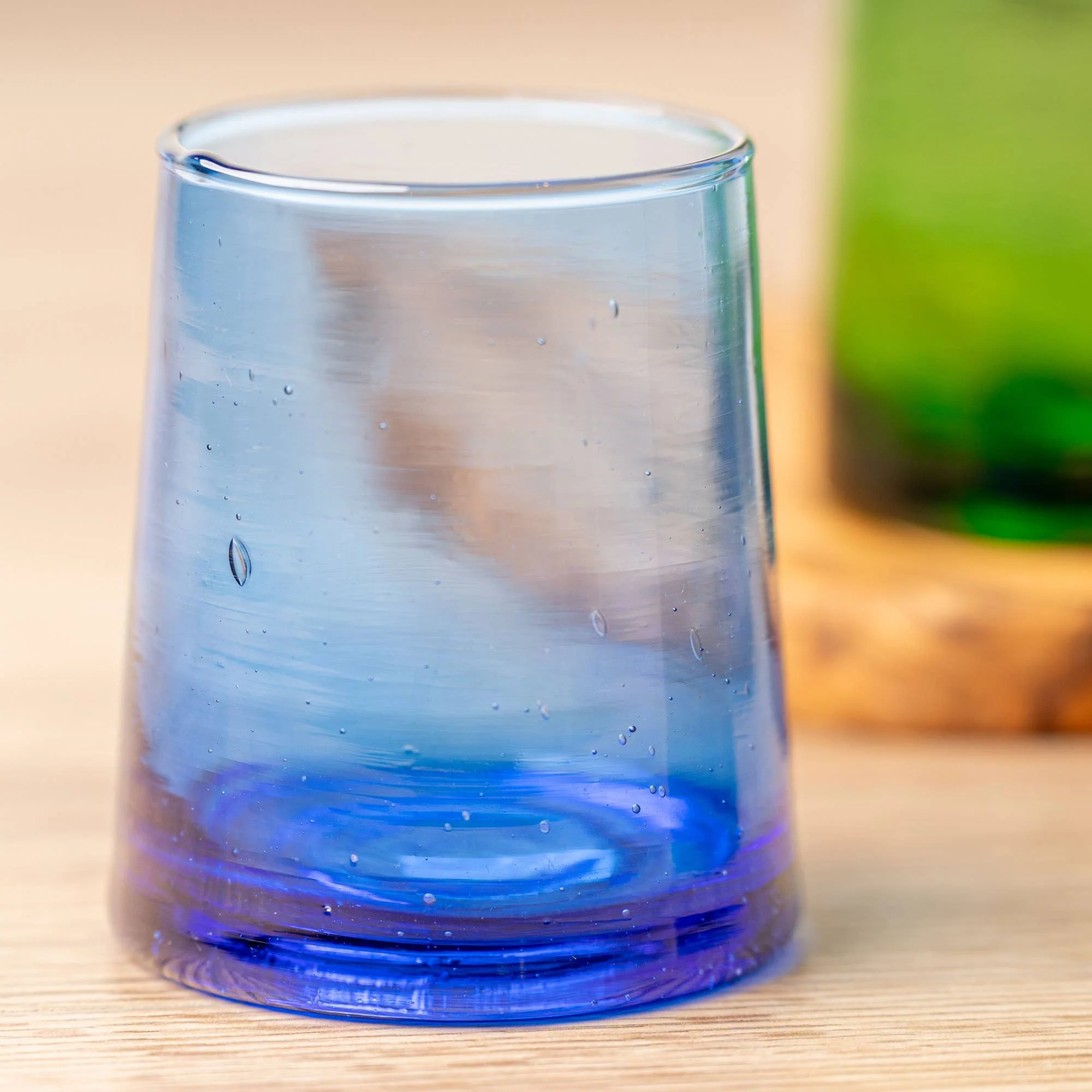 Moroccan Cone Glassware Small - Blue - Image 3