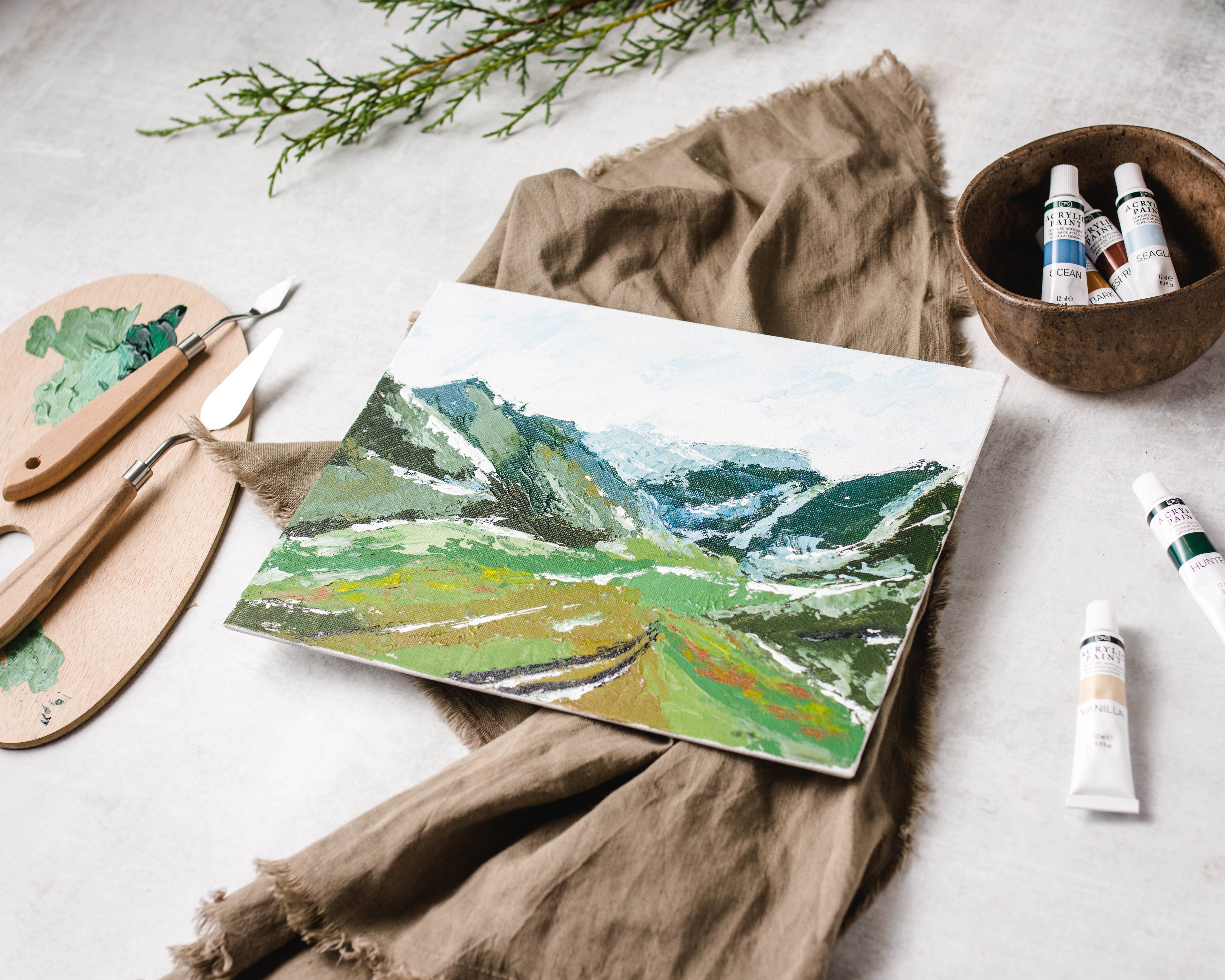 Mountain Valley Palette Knife Painting Kit - Image 4