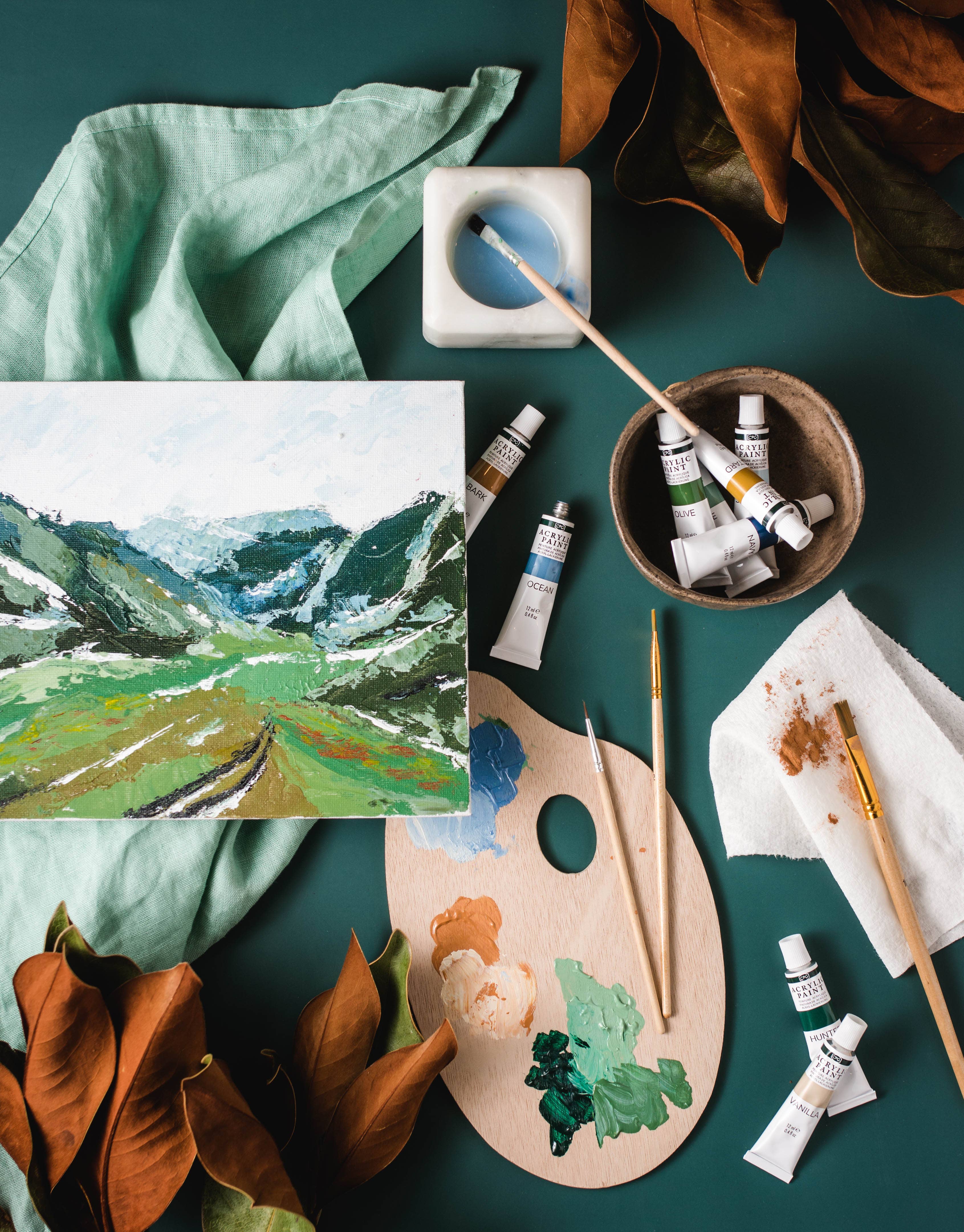 Mountain Valley Palette Knife Painting Kit - Image 5
