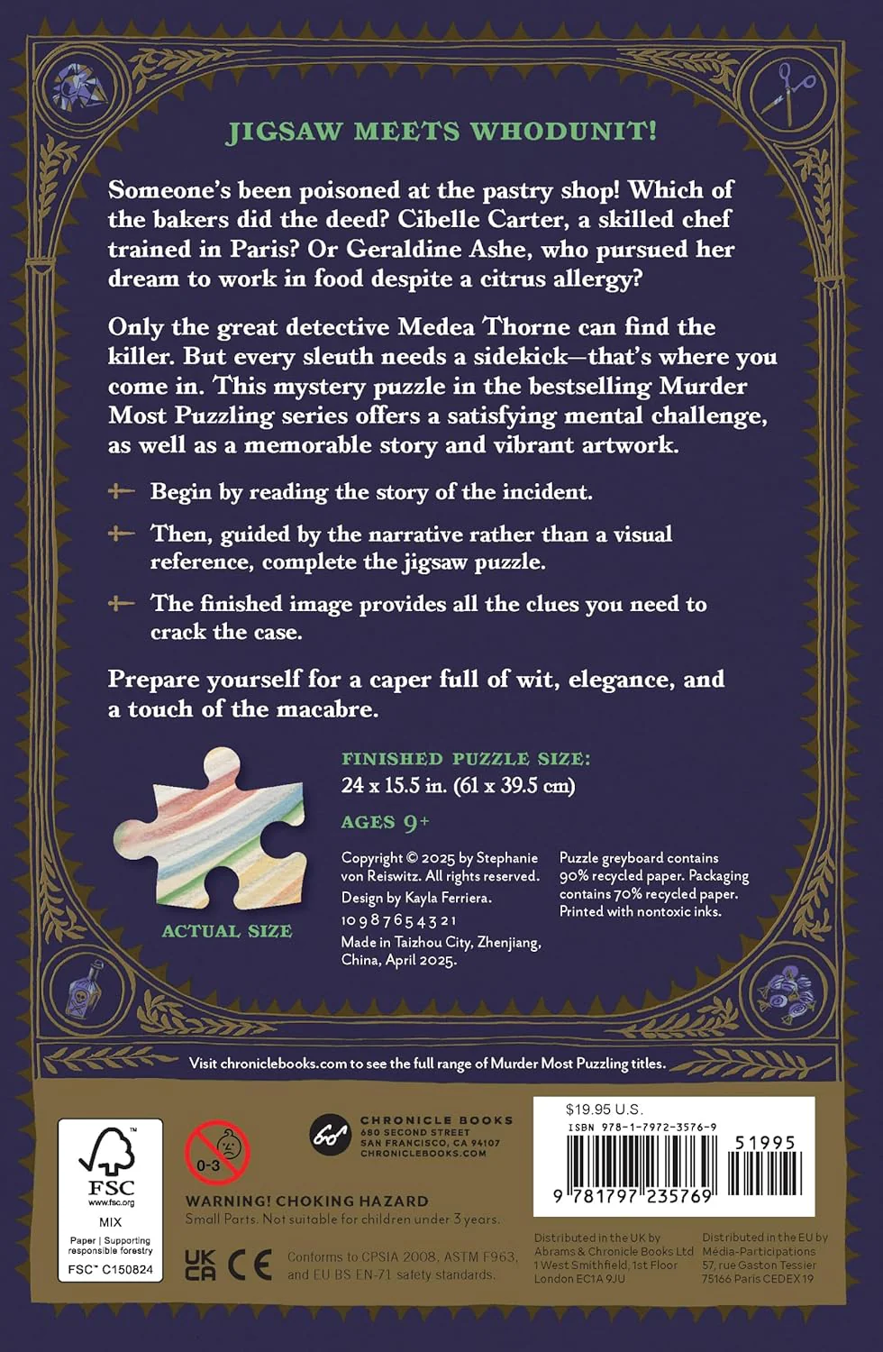Murder Most Puzzling: Poisoned Patisserie 500-Piece Puzzle - Image 4