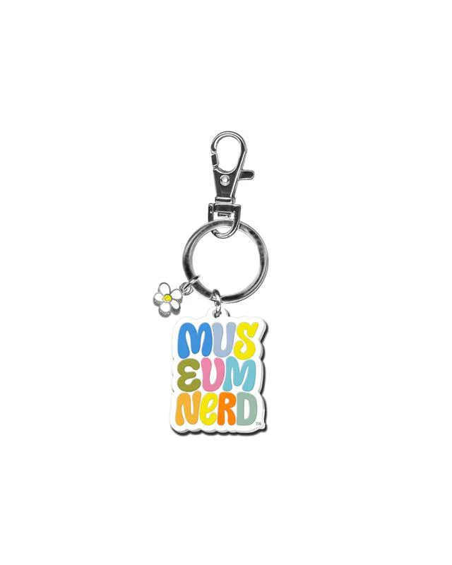 Museum Nerd Multi Color Enamel Keychain