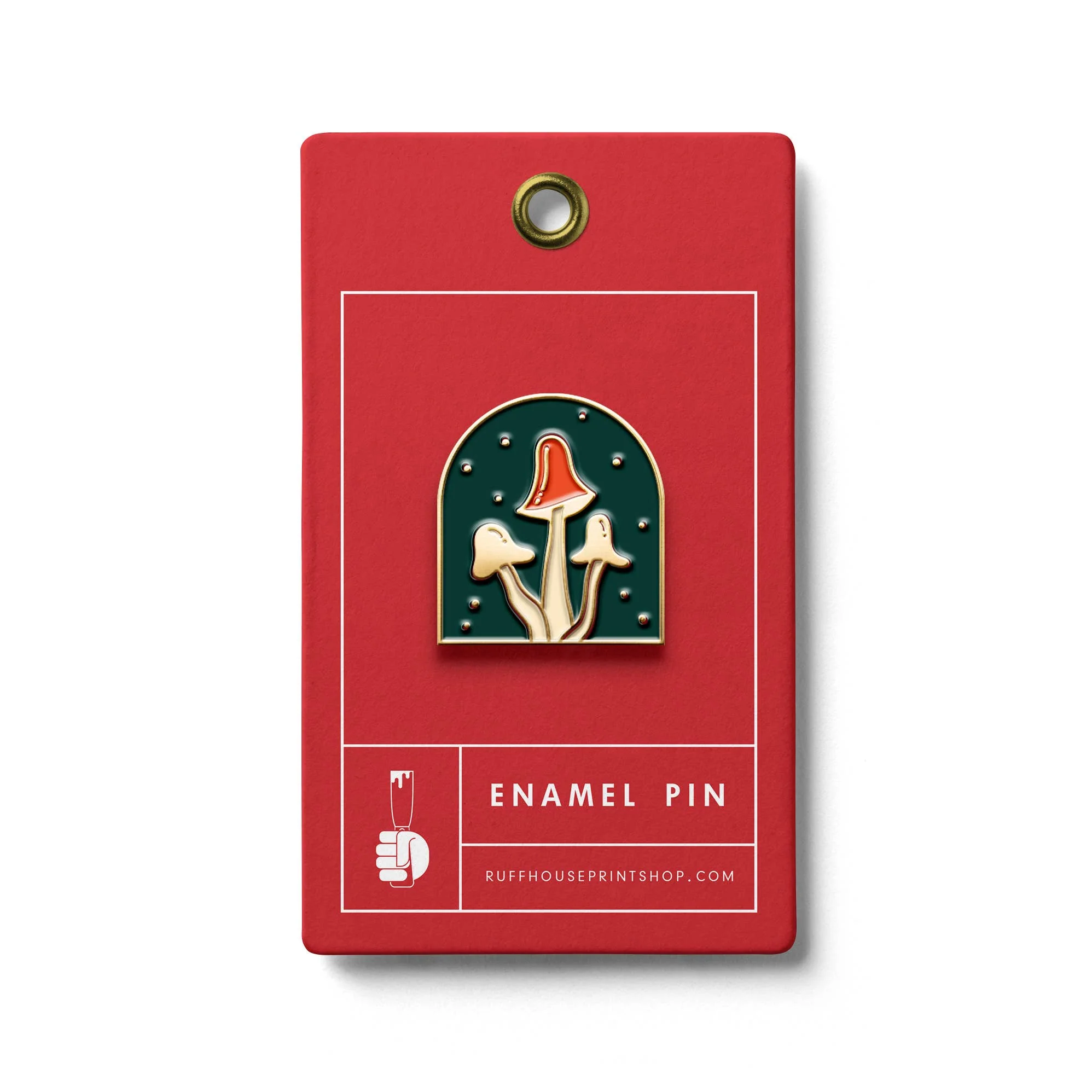 Mushroom Enamel Pin
